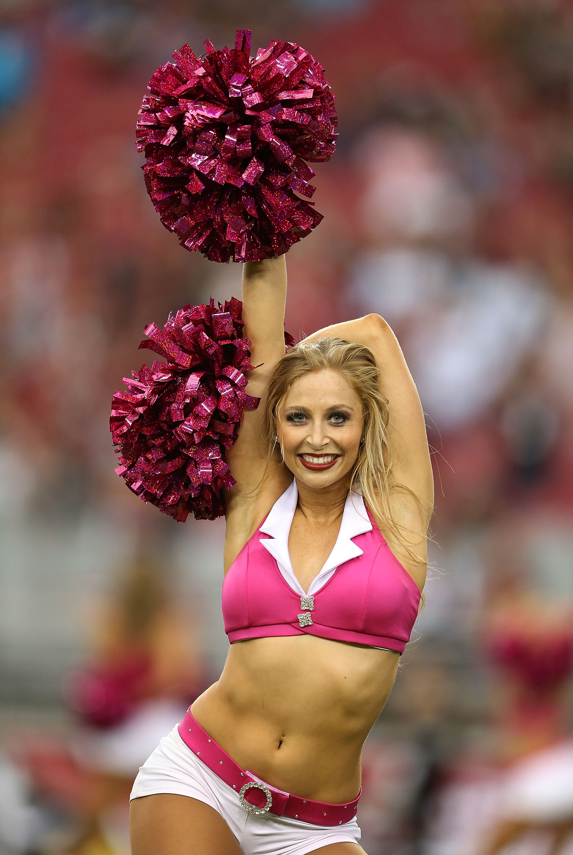 Pictures: NFL cheerleaders support breast cancer awareness