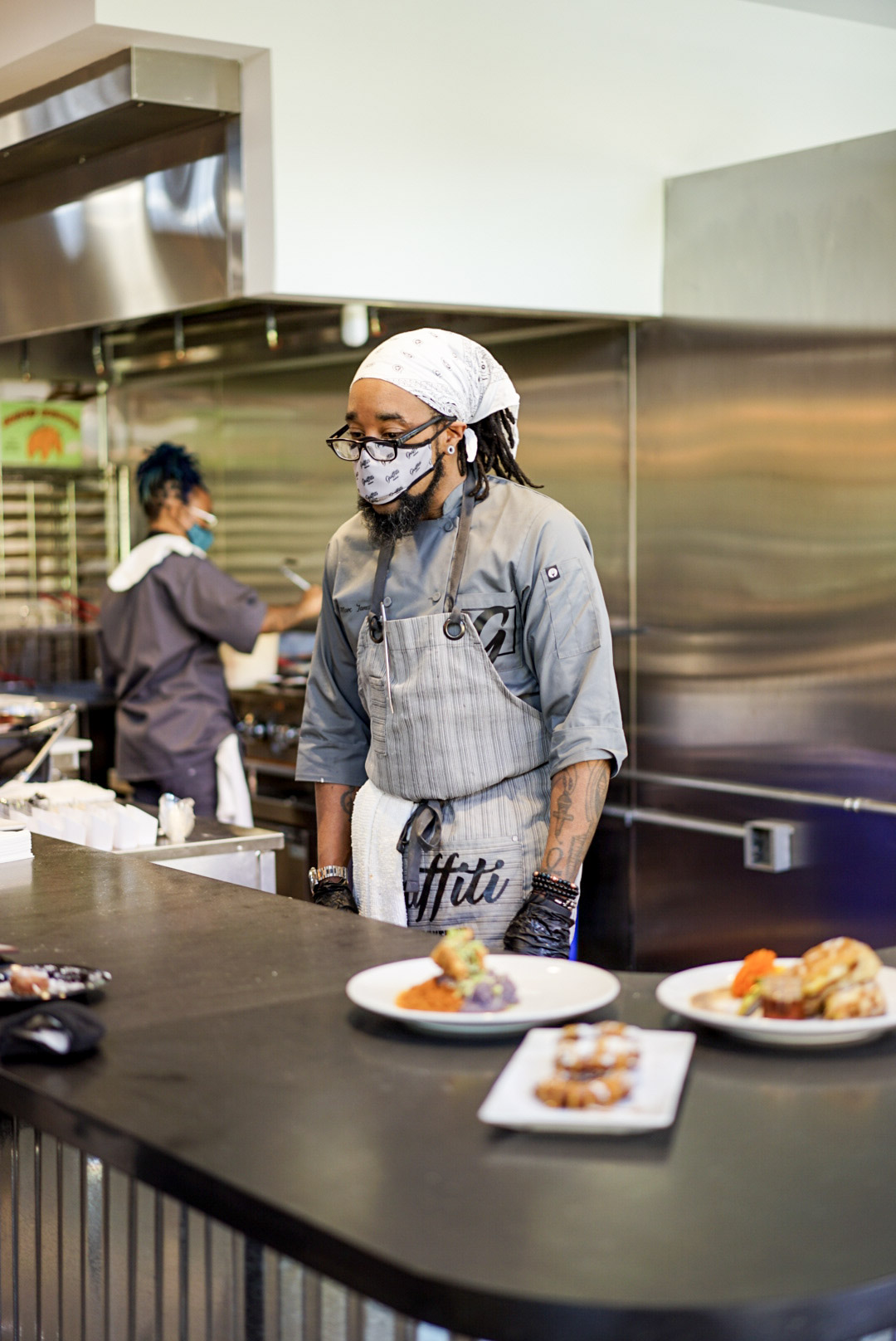 Chef/owner Marcus Waller of Graffiti Breakfast graduated from culinary school and picked up skills at both Waffle House and King + Duke. (Courtesy of Ash Wilson)