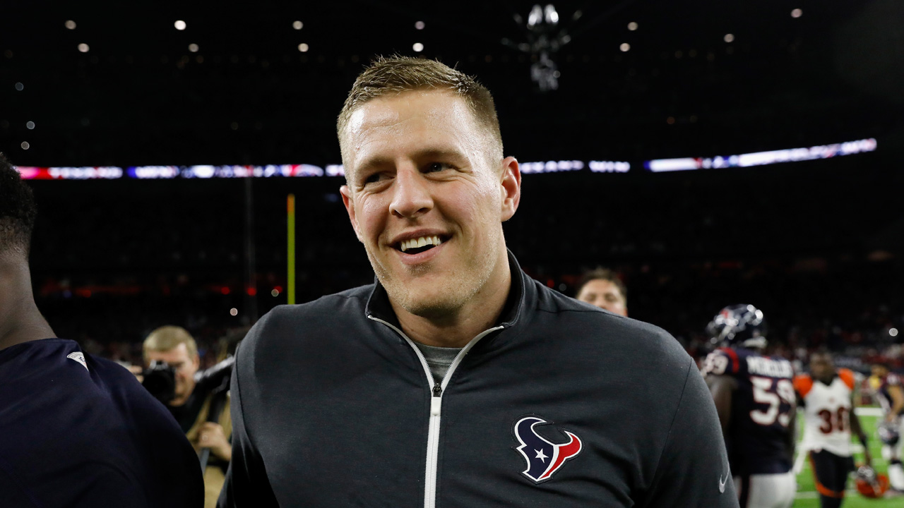 Texans' J.J. Watt delivers football jerseys to injured boy in hospital