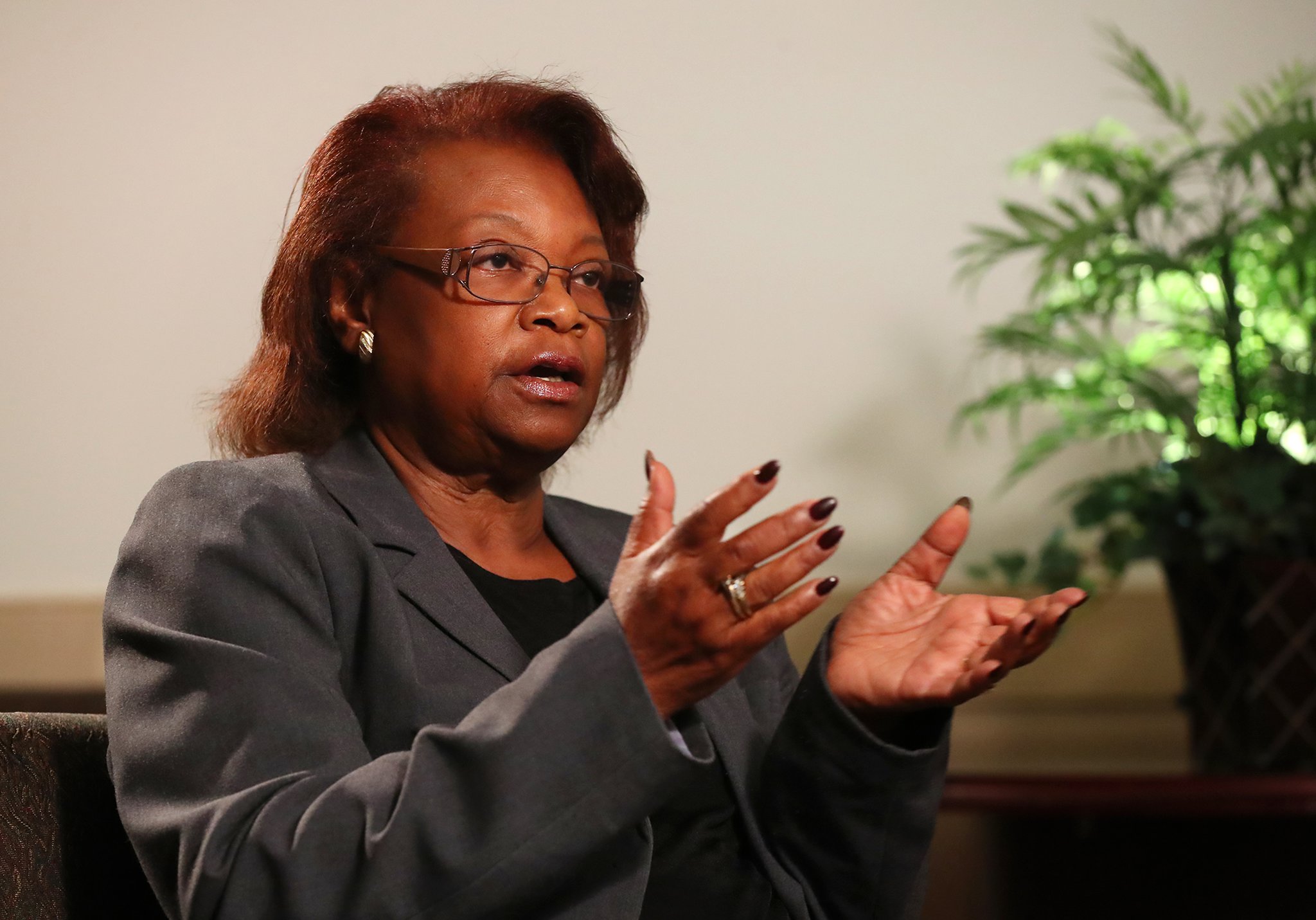 Clayton County School superintendent Luvenia Jackson wants a review of the records of officers on the county school police force. CURTIS COMPTON/CCOMPTON@AJC.COM
