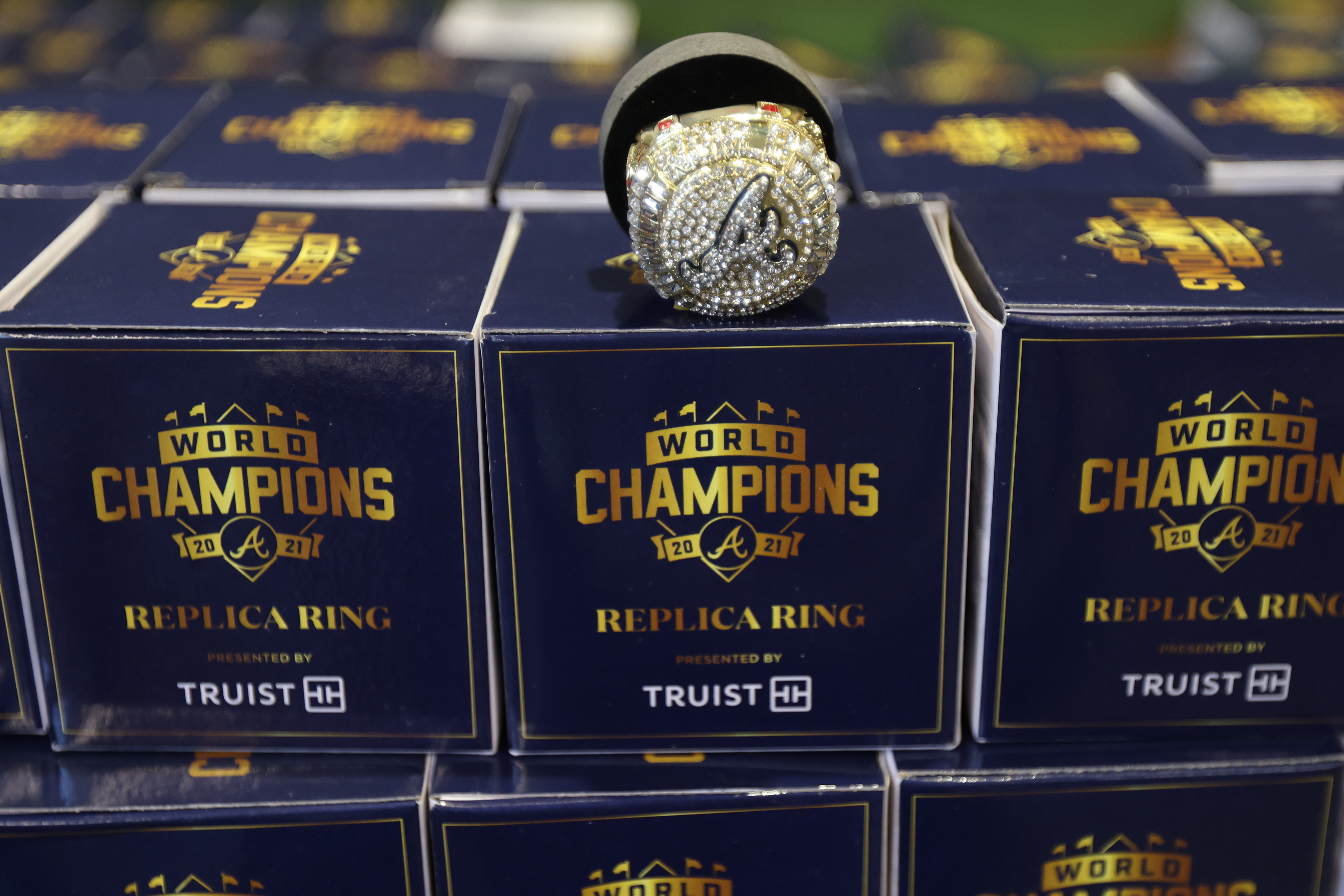 Atlanta Braves on X: Couldn't make it to tonight's replica ring giveaway?  Don't worry, you still have a chance on May 23 and June 8! 💍    / X