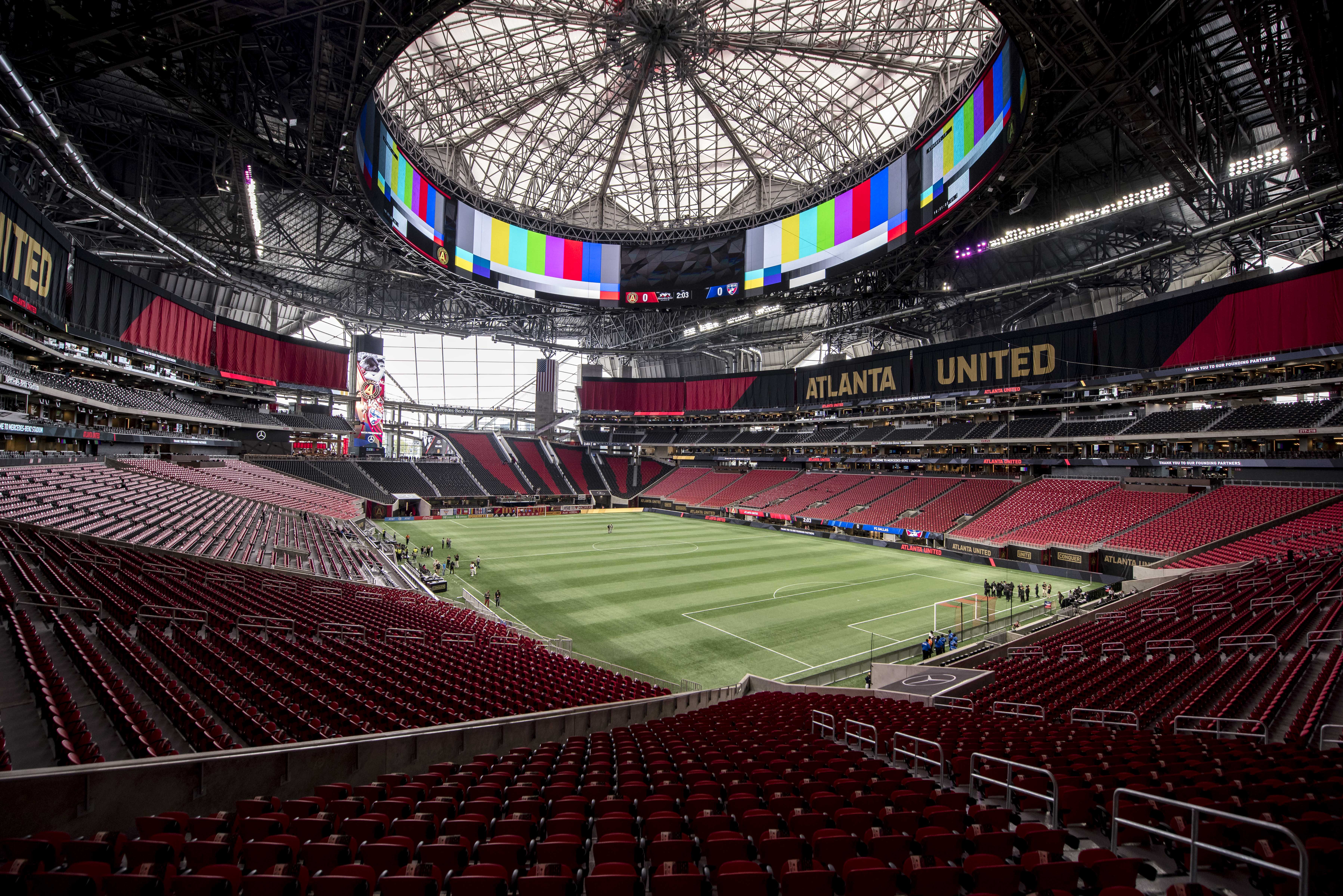 Mercedes-Benz Stadium on X: A spot on the field, a seat in the 100 level,  & access to the club areas. Doesn't get much better than the Mercedes- Benz & Delta Sky360 Clubs! #