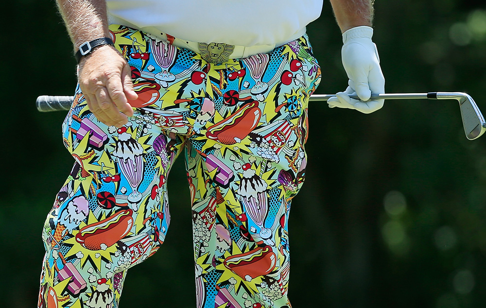 FLOG GOLF CLUB MR.FLOGEY WIDE PANTS Shagadelic Black Men's