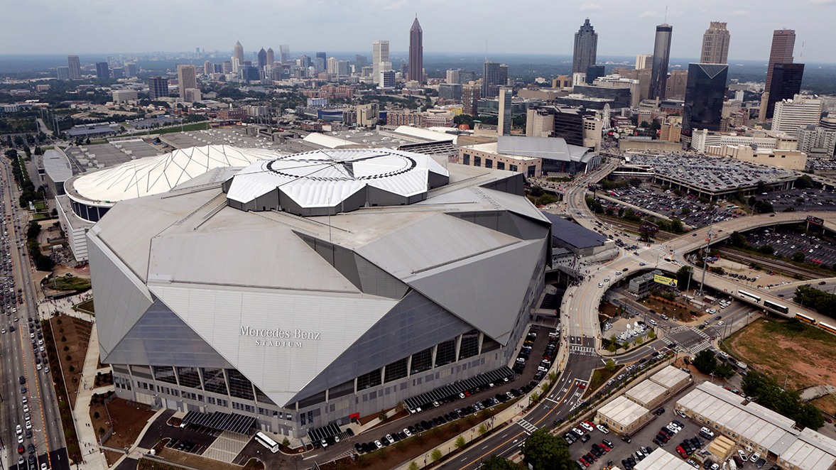 A Bird's-Eye View Of Mercedes-Benz Stadium, Atlanta's Epic NFL