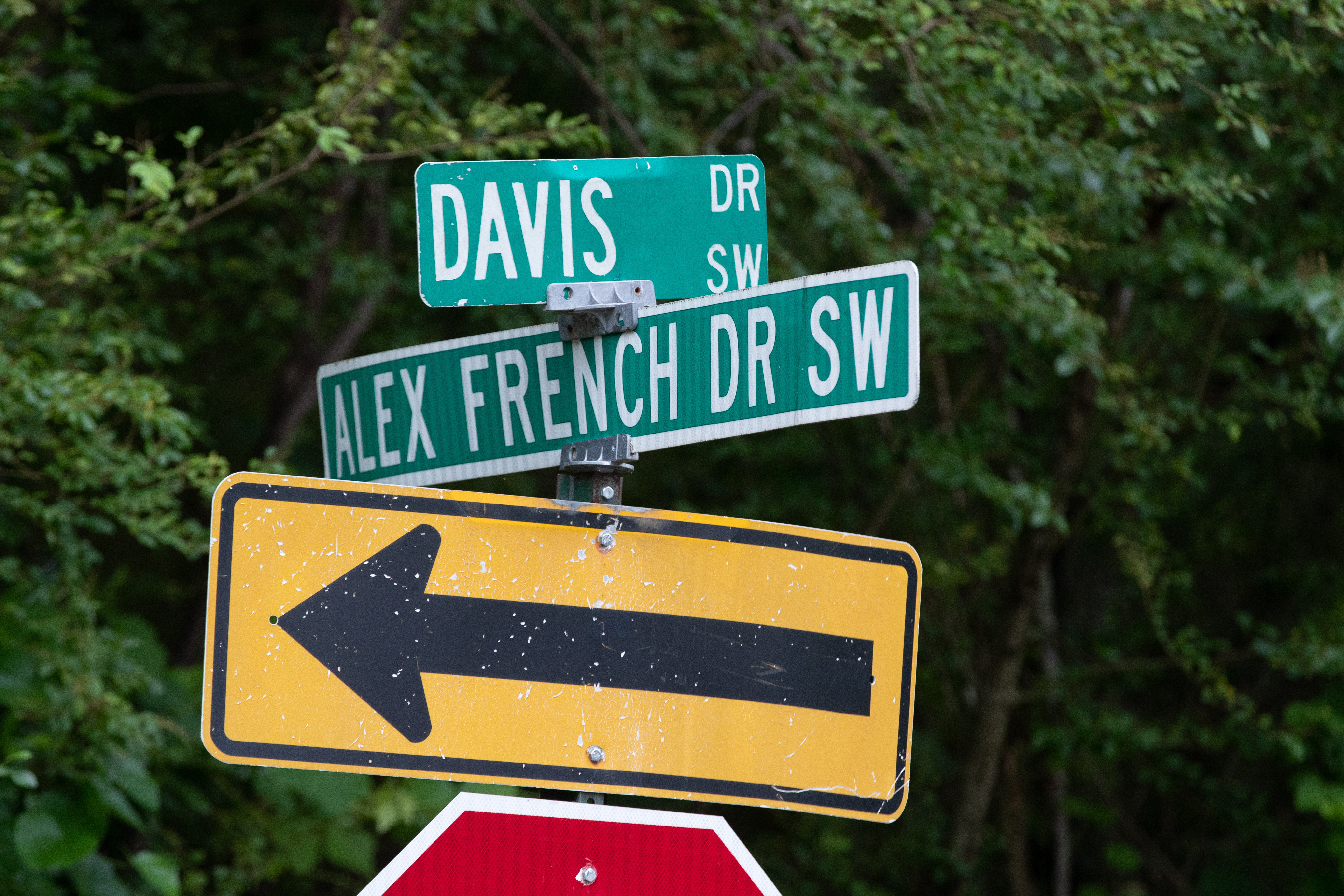 A street named after Alex French is located in Milledgeville, Ga. (Steve Schaefer / steve.schaefer@ajc.com