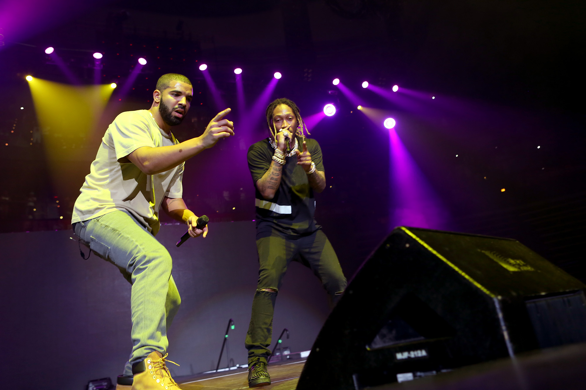 Kanye West parties alongside Drake at star-studded Atlanta soiree