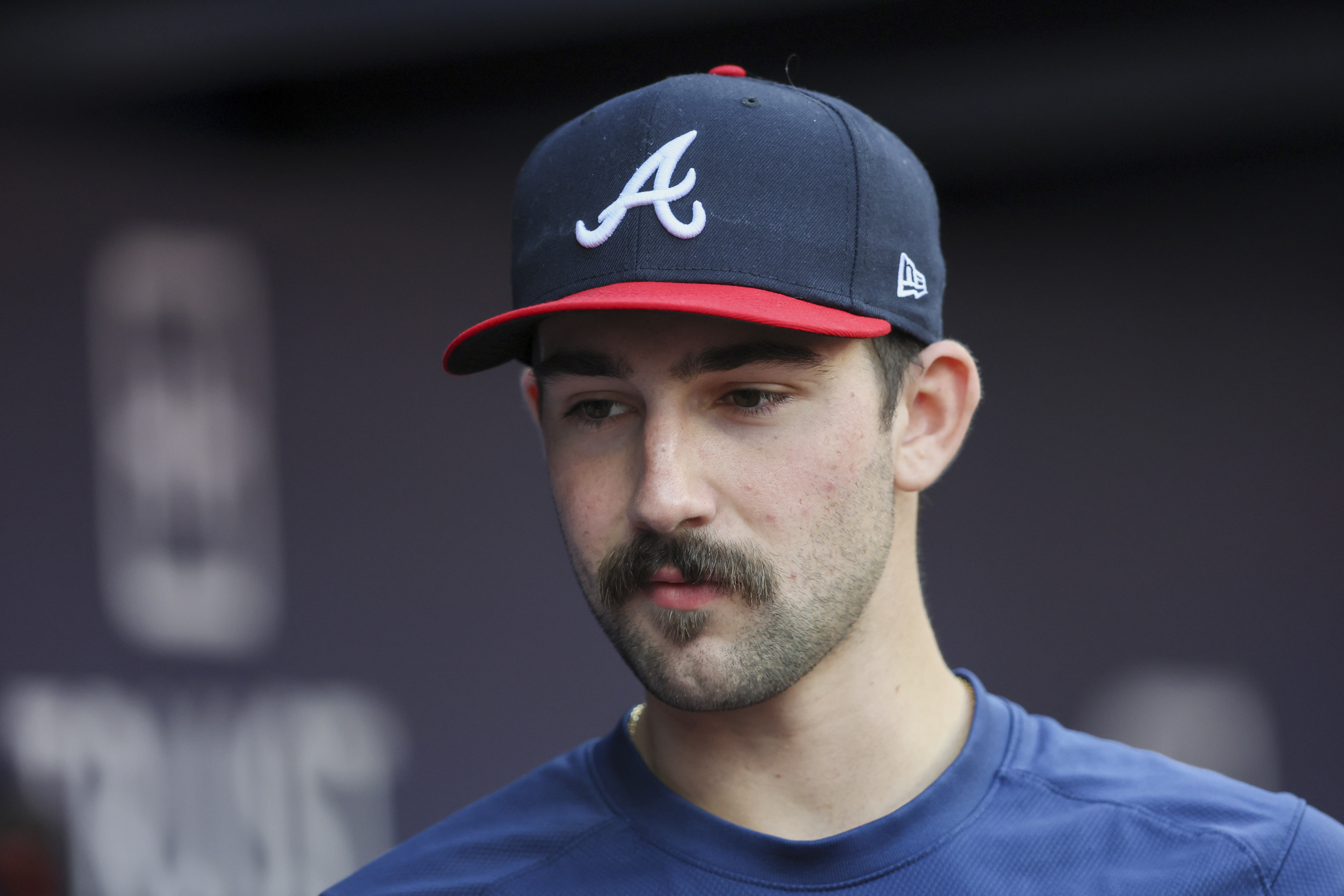 Spencer Strider Mustache Kids Shirt Atlanta Braves Rookie 