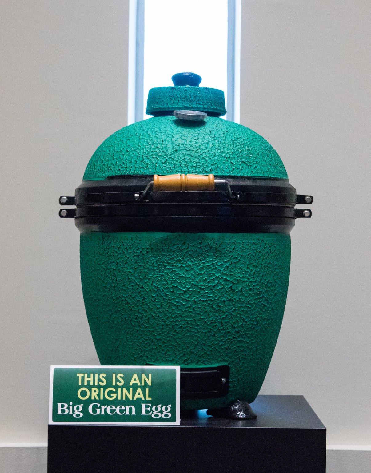 An original Big Green Egg in the company’s on-site museum.