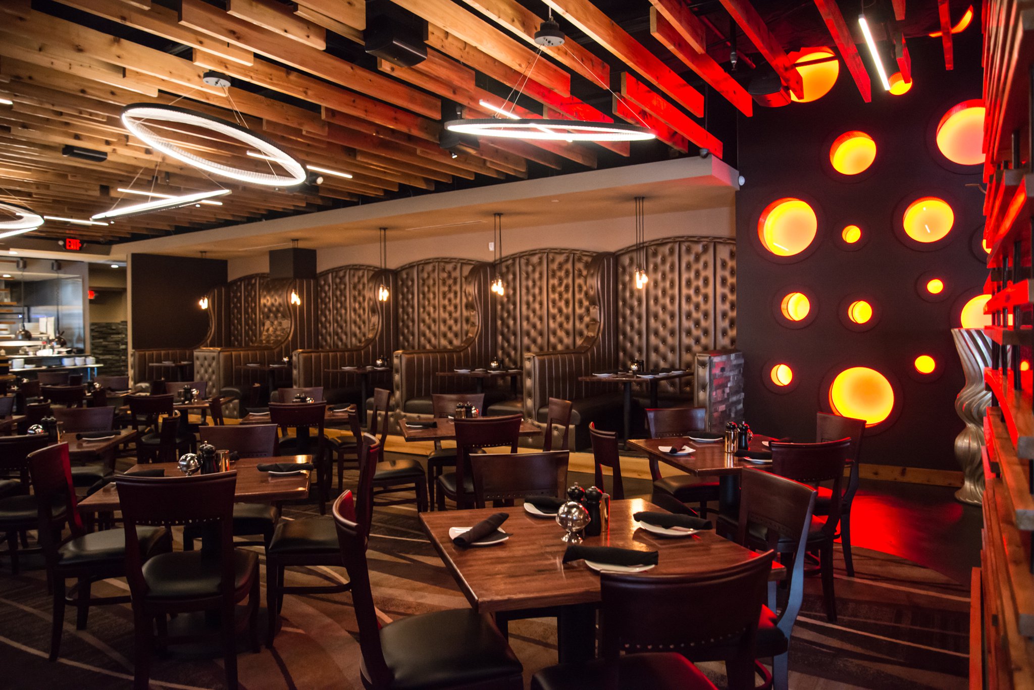 The new Sage Woodfire Tavern Buckhead interior was designed by owner James Liakakos Photo credit- Mia Yakel.