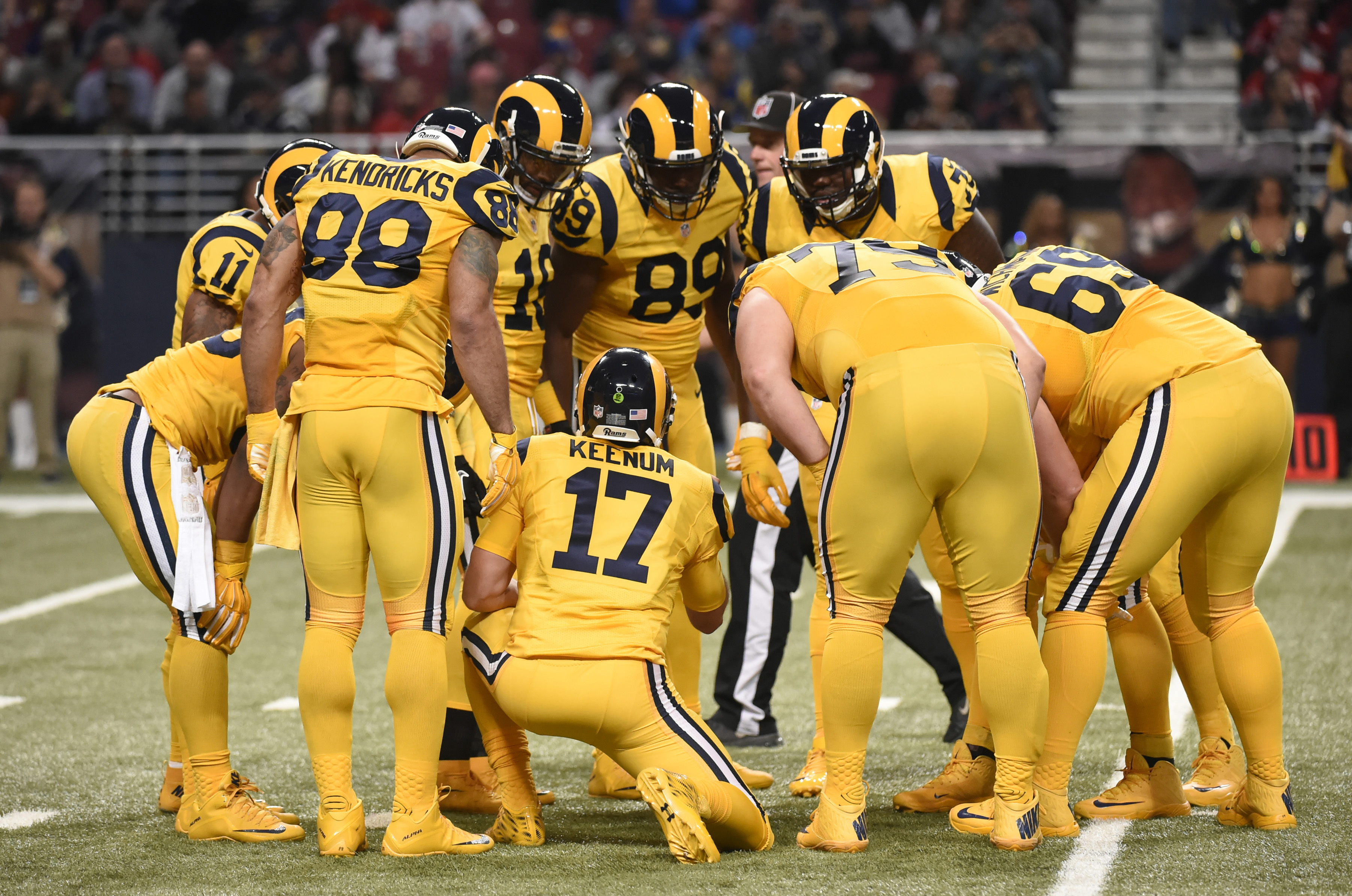 rams yellow color rush