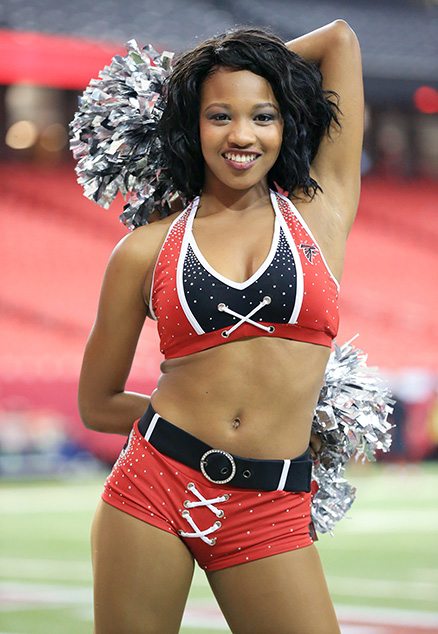 Atlanta Falcons Cheerleading.  Falcons cheerleaders, Sports bra,  Cheerleading