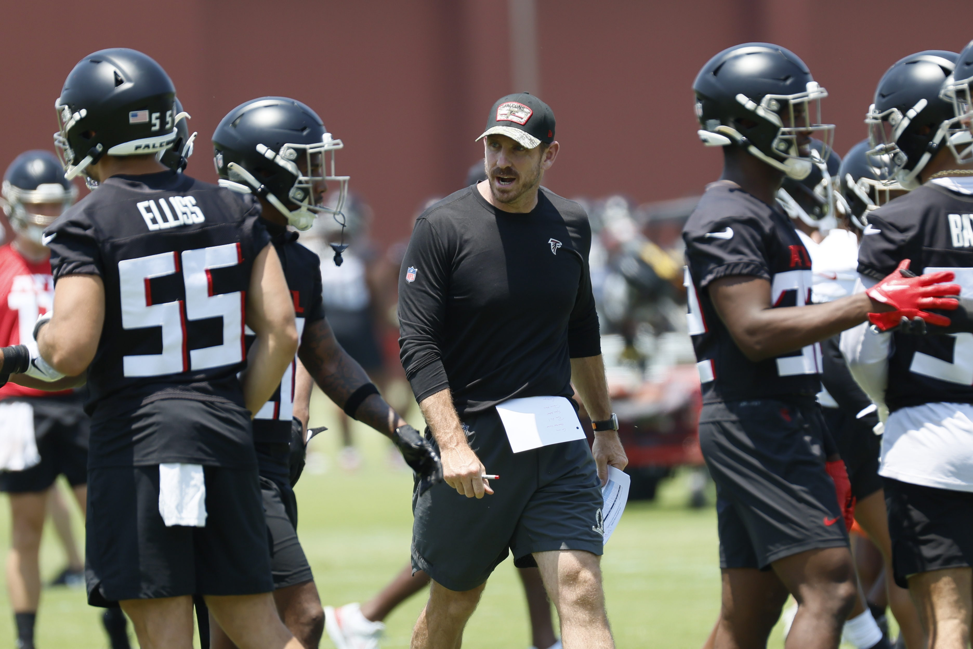 Atlanta Falcons Tyler Allgeier coaches NFL ProCamp at Fort Gordon