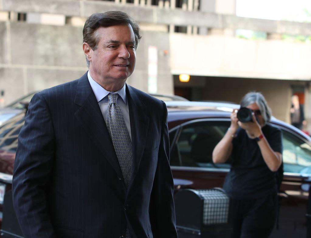 Former Trump campaign manager Paul Manafort arrives for a hearing at the E. Barrett Prettyman U.S. Courthouse on May 23, 2018 in Washington, DC. Manafort was indicted last year by a federal grand jury and has pleaded not guilty to all charges against him including, conspiracy against the United States, conspiracy to launder money, and being an unregistered agent of a foreign principal.