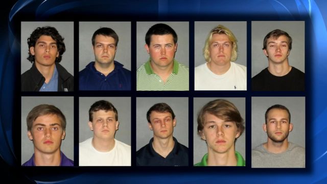 Ten fraternity brothers were charged in the hazing death of Roswell native Max Gruver, who of alcohol poisoning in 2017 at a Louisiana State University frat house.