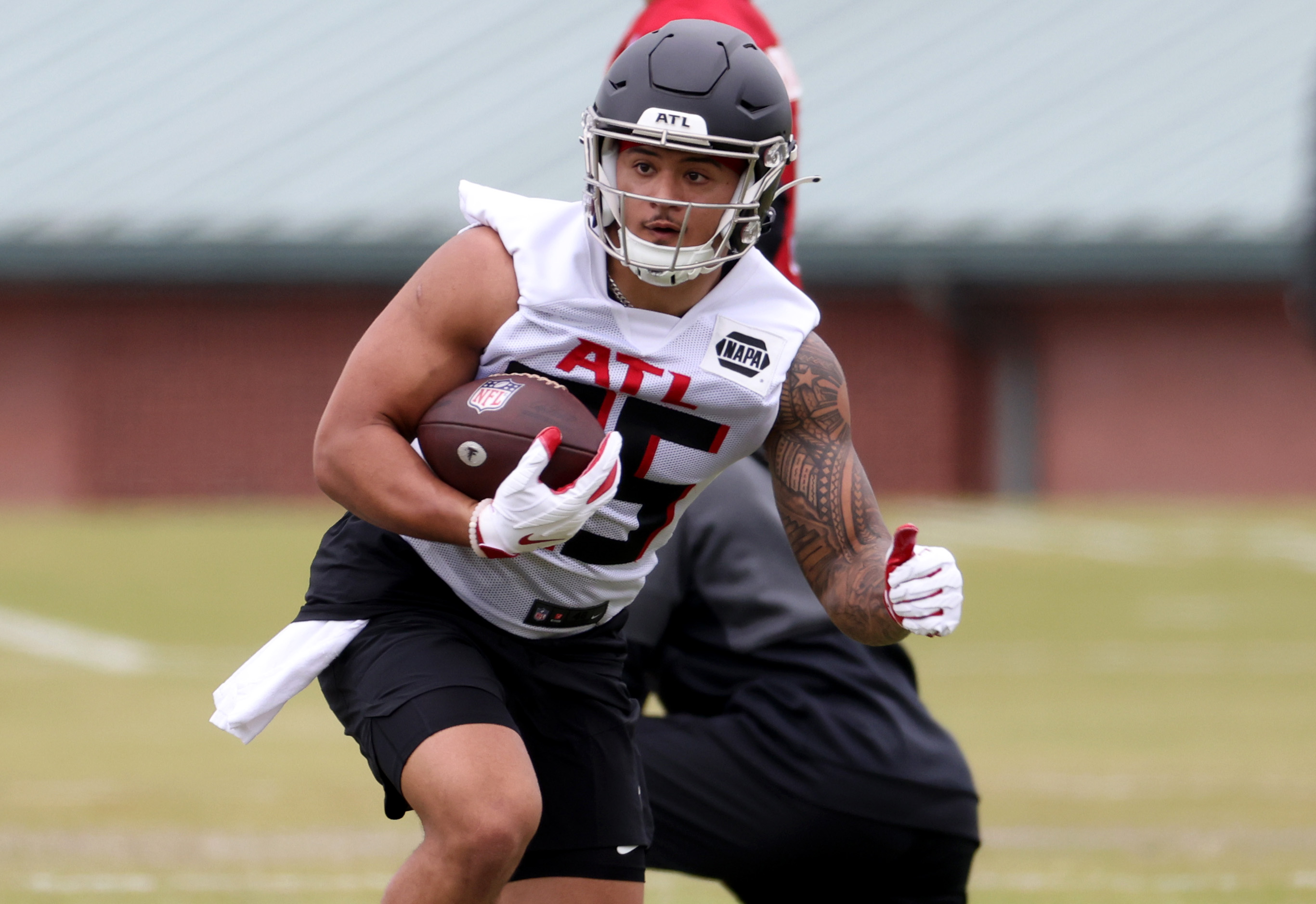 Falcons rookie minicamp: 1st-round pick Drake London makes debut