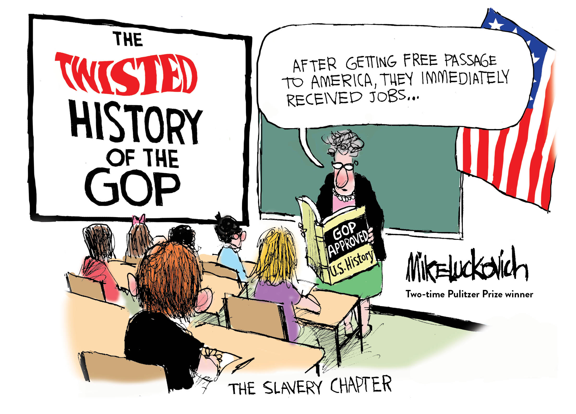 AJC cartoonist Mike Luckovich on his new book and his process