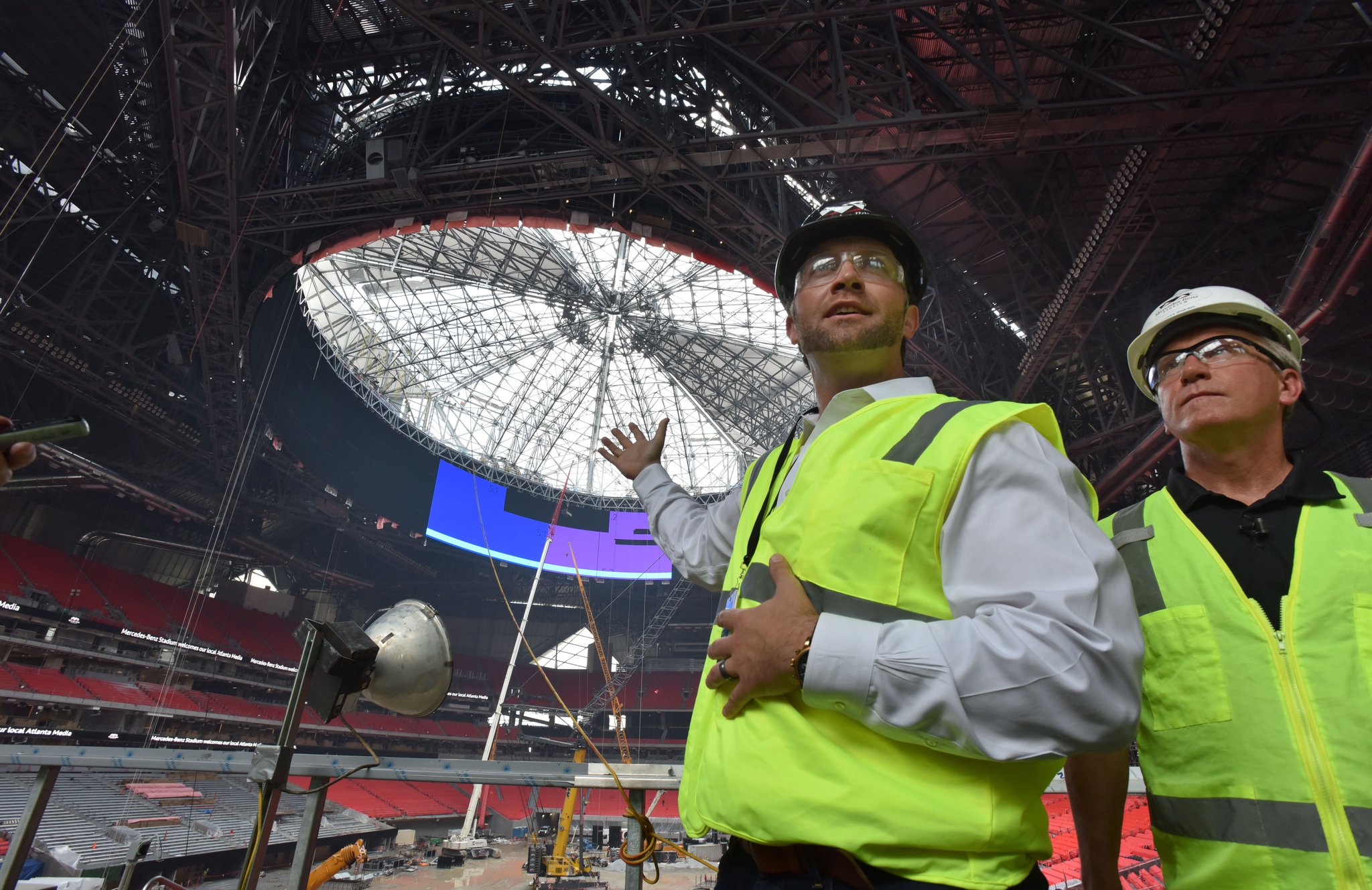 Super Bowl LIII: 10 facts about Mercedes-Benz Stadium's halo videoboard