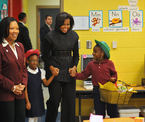 500px x 421px - First lady Michelle Obama visits Atlanta