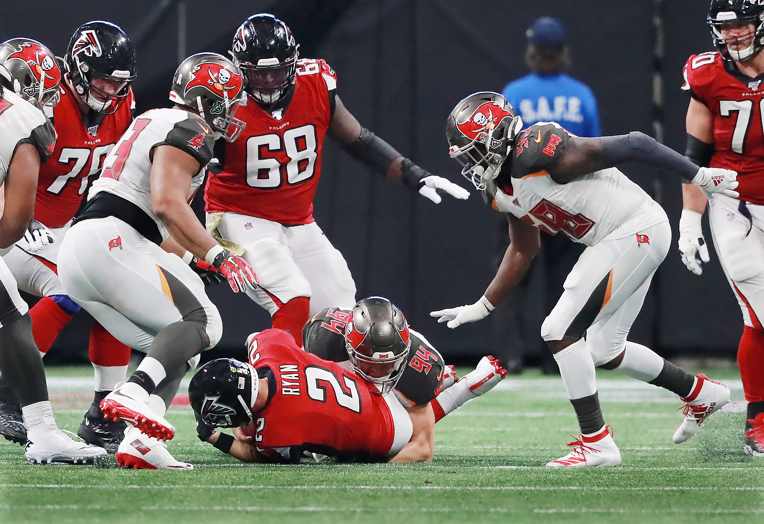 Lindstrom: Falcons' O-line must 'do better' to protect Ryan - The