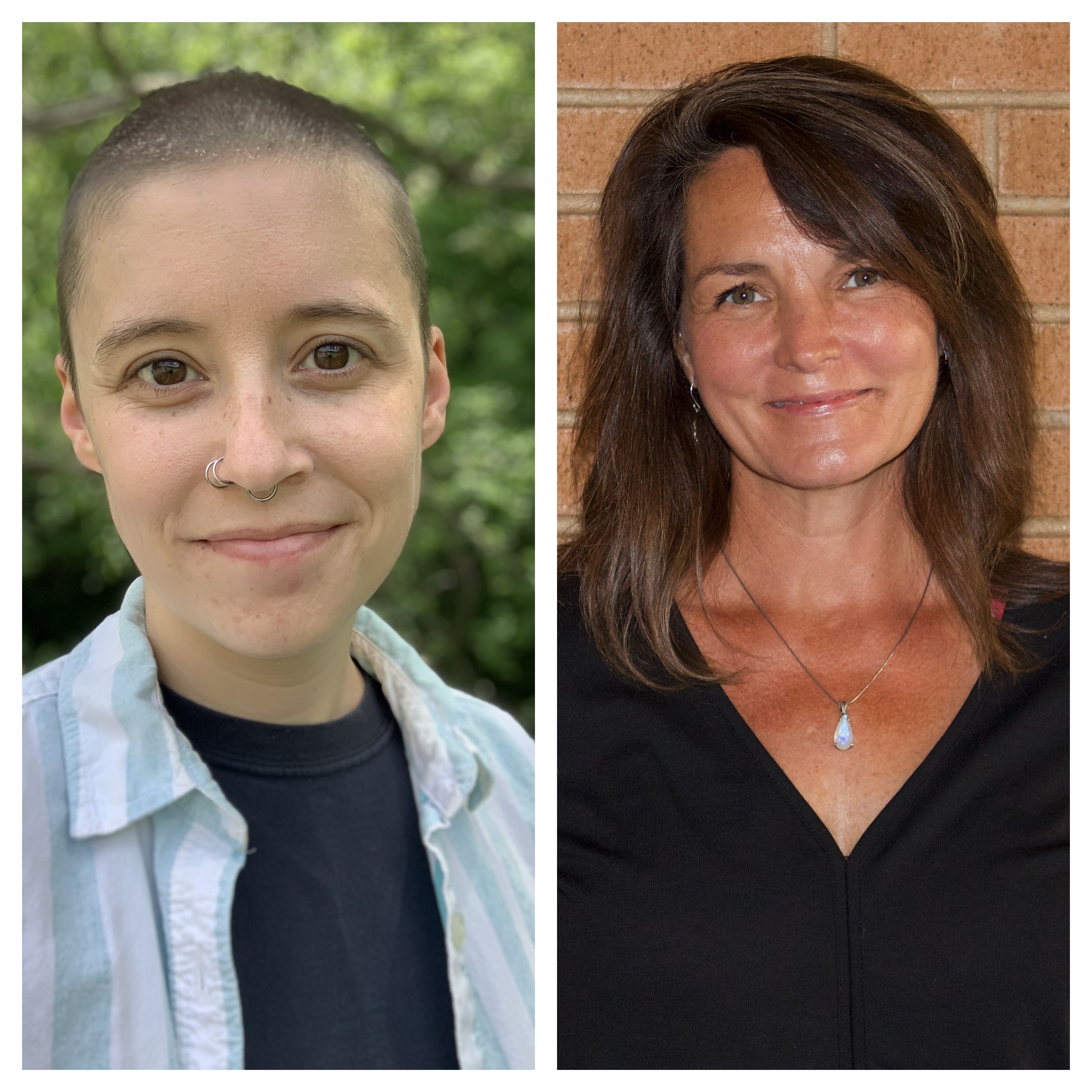 Dylan Brody (left) and Stephanie Jones (right).