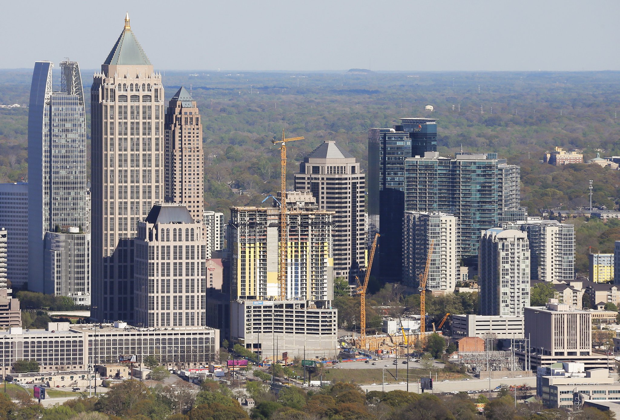 March 31, 2017 - Atlanta - Midtown was on the agenda for Amazon’s tour of Atlanta BOB ANDRES /BANDRES@AJC.COM