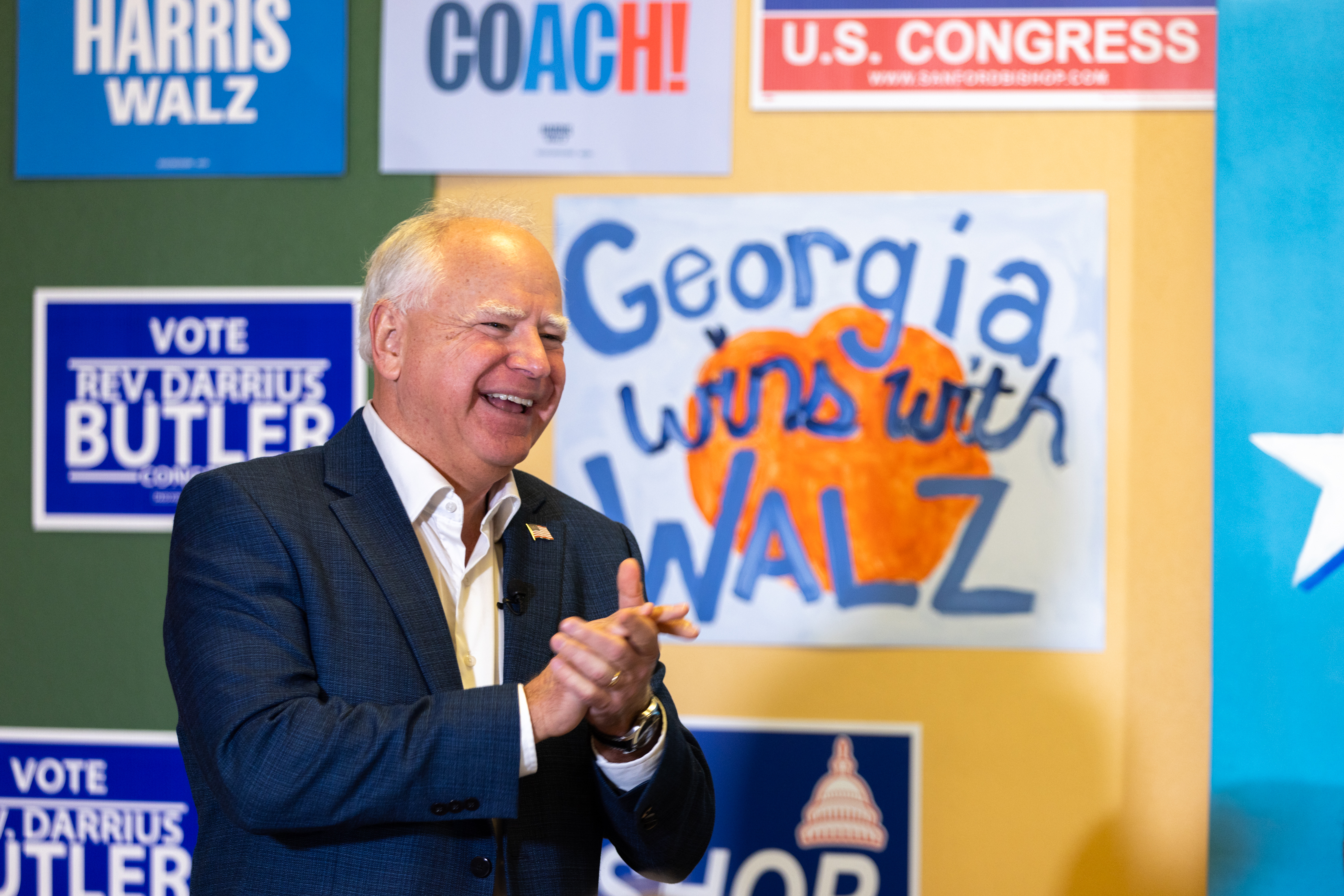 PHOTOS: Walz and Vance make stops in Georgia