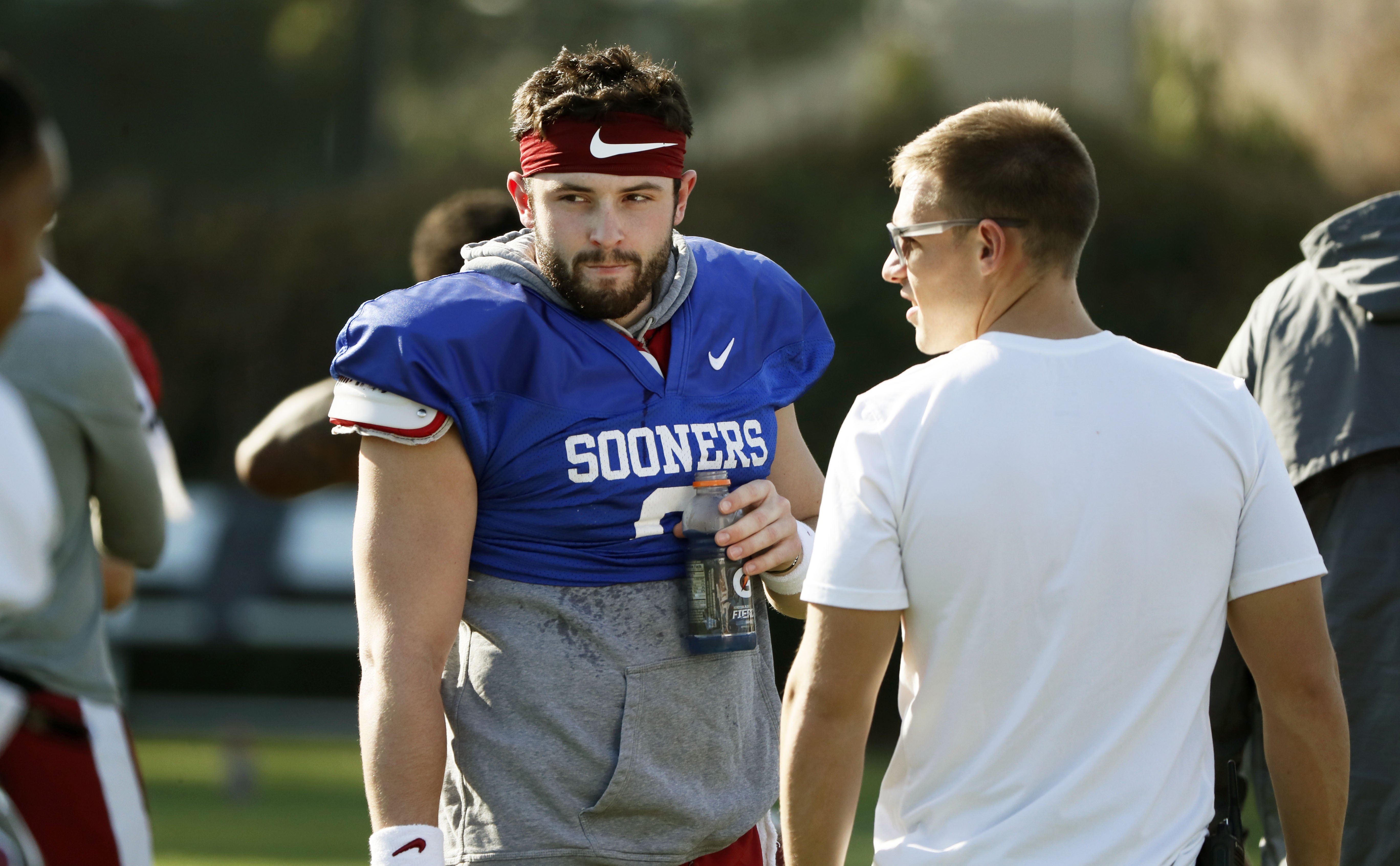 2018 Rose Bowl: Oklahoma's Baker Mayfield absent again