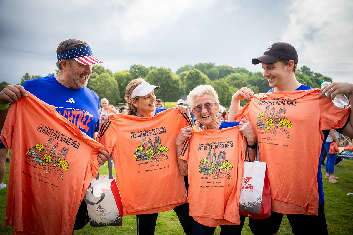 Contest opens to design AJC Peachtree Road Race\'s 2024 T-shirt | T-Shirts