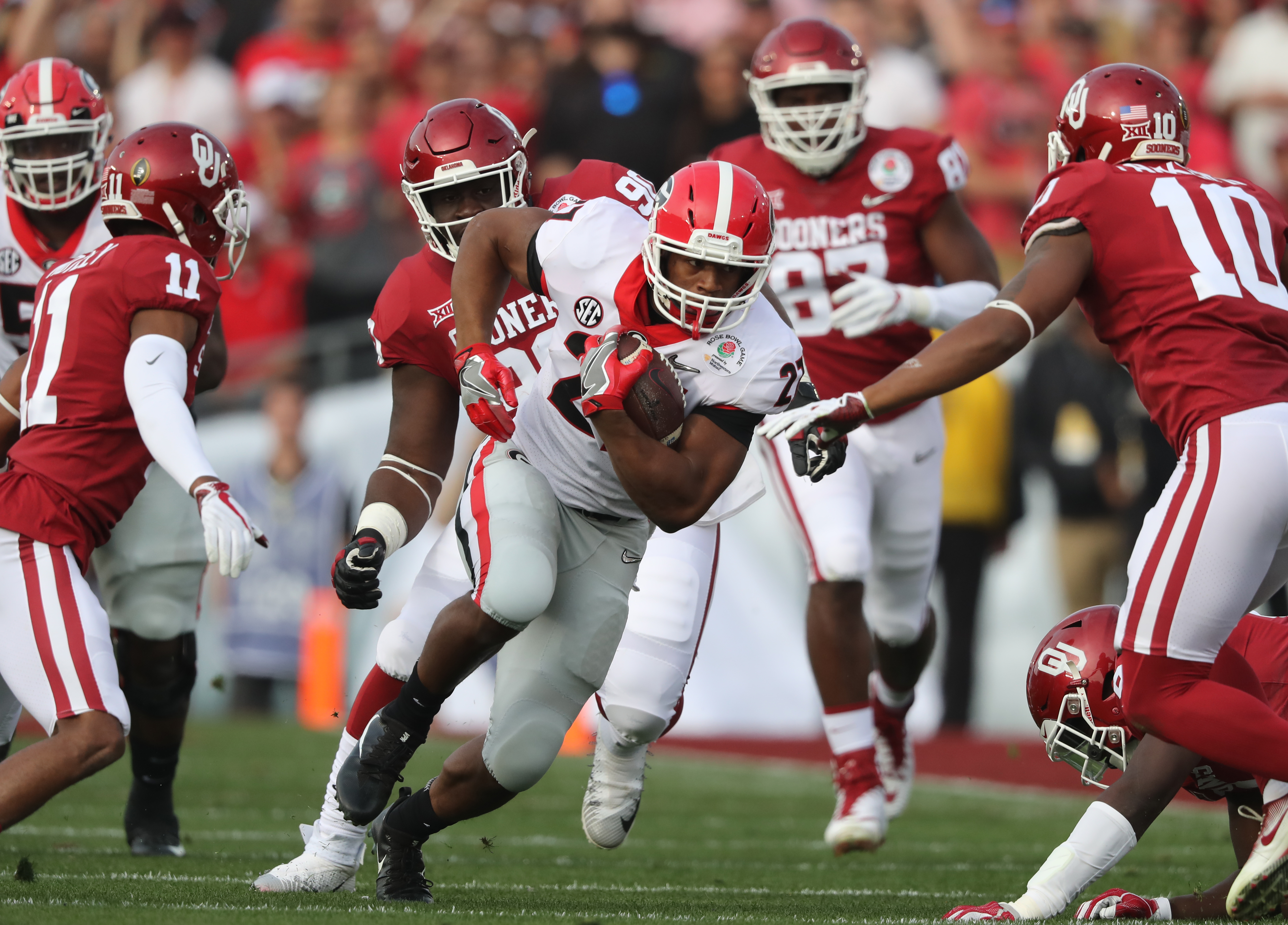 Nick Chubb receives well wishes from former Browns teammates Baker