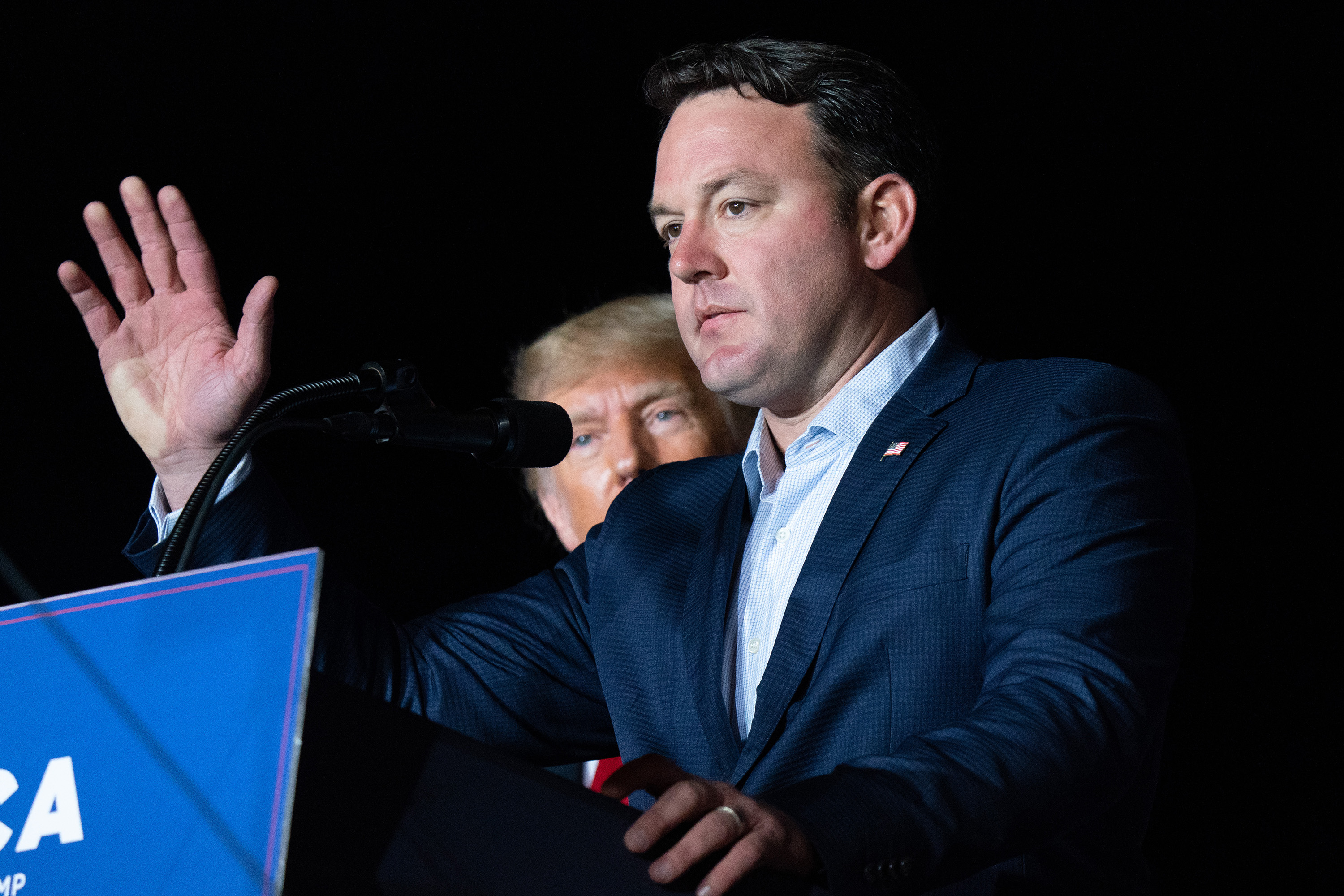 State Sen. Burt Jones, the Republican candidate for lieutenant governor, will not face questioning by Fulton County District Attorney Fani Willis or other prosecutors in her office as part of a special grand jury’s investigation into whether then-President Donald Trump and his allies broke the law in their attempts to overturn Georgia’s 2020 election. The Prosecuting Attorneys’ Council of Georgia will select a replacement DA’s office to question Jones after a judge ruled in favor of his motion to block Willis because she had held a fundraiser for his Democratic opponent, Charlie Bailey. (Sean Rayford/Getty Images/TNS)