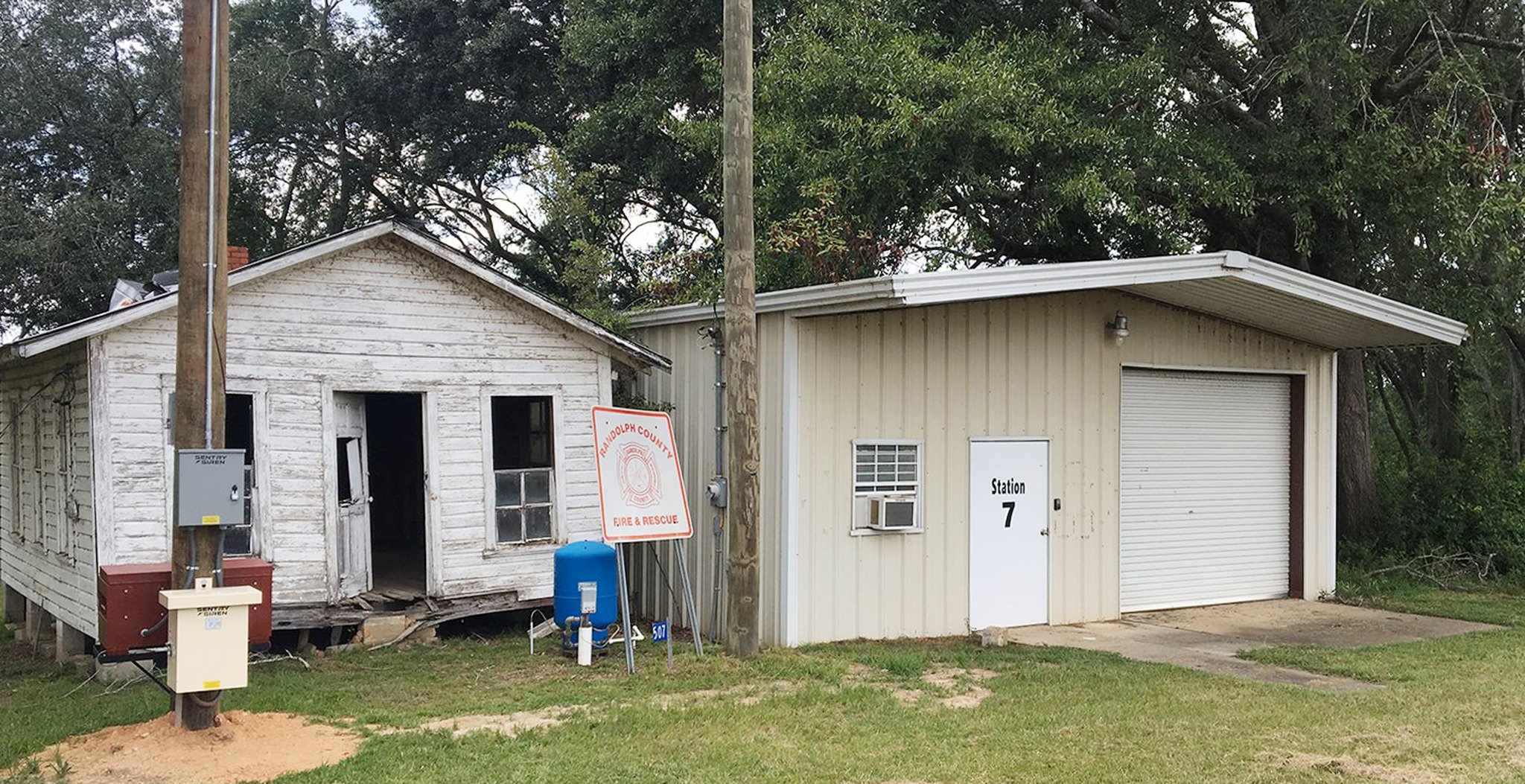 The elections board in Randolph County is considering closing three of the county’s nine precincts, including the 4th District precinct that serves as volunteer fire station 7 as pictured on Thursday, Aug. 8, 2019. Mark Niesse / mark.niesse@ajc.com
