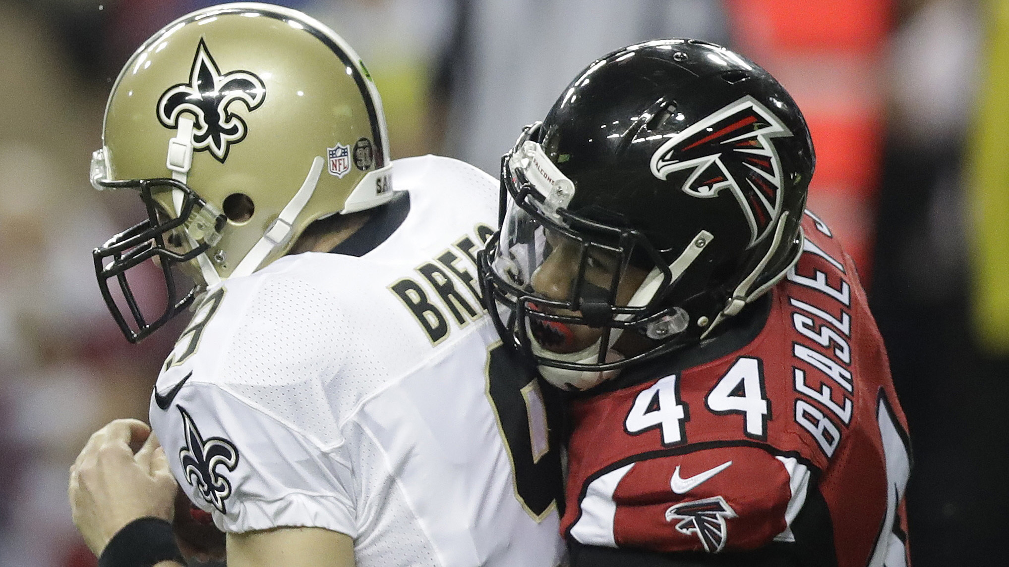 On the hot seat: Falcons defensive end Vic Beasley