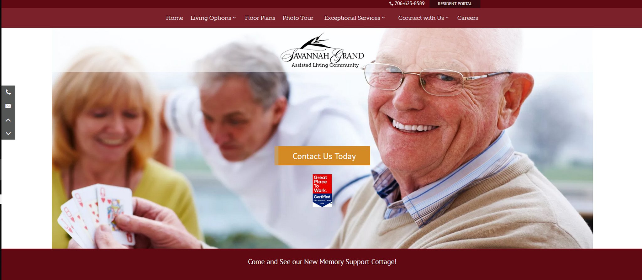 This screen shot is from the Savannah Grand of Columbus’s website, which promises residents at the assisted living facility will receive “exceptional care” in a “gracious” setting. A scathing state regulators report last June found a host of violations, including understaffing, lack of training and failure to report problems.