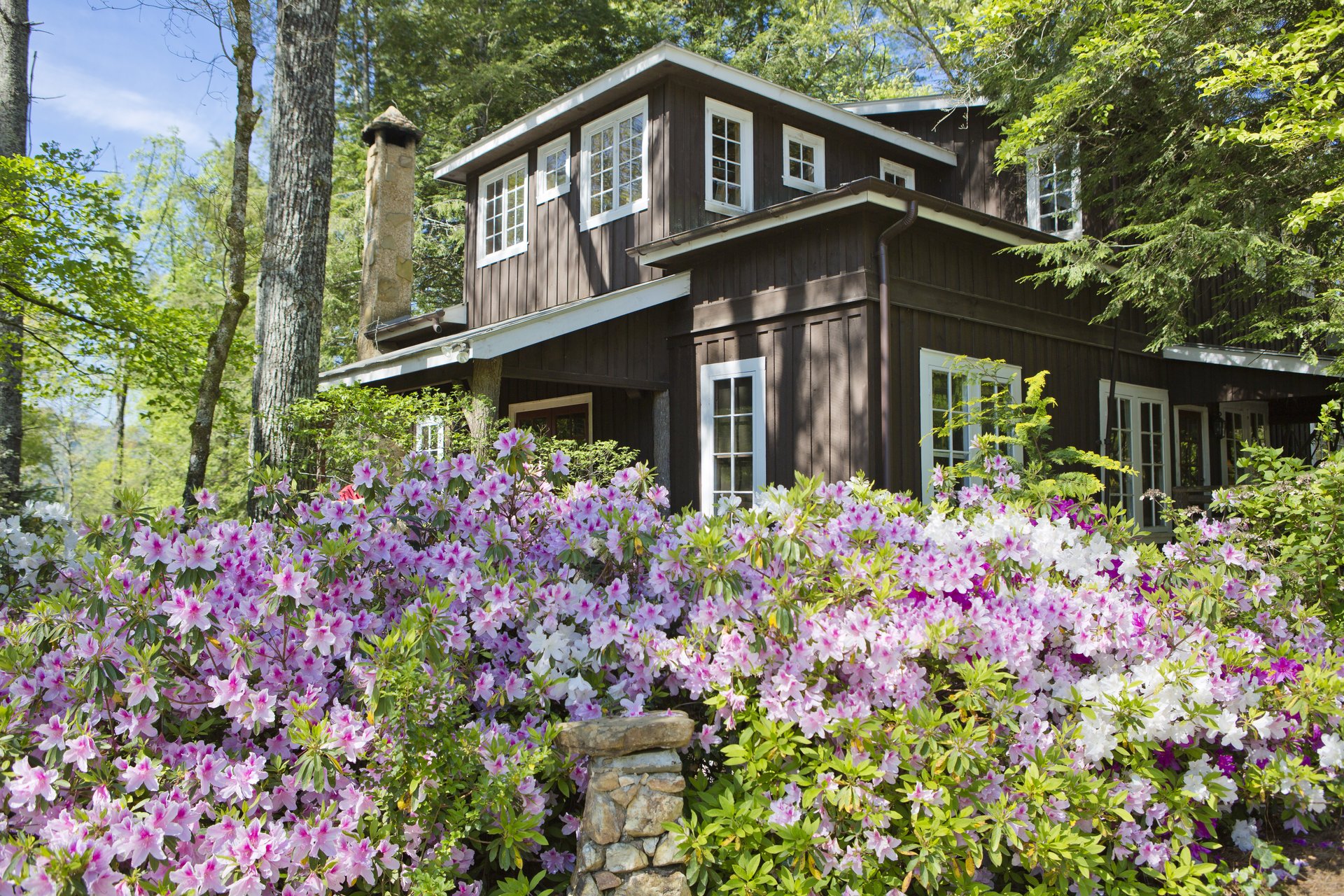 Lake Rabun Hotel and Restaurant is surrounded by trees and colorful gardens in Rabun County.
Courtesy of Ralph Daniel