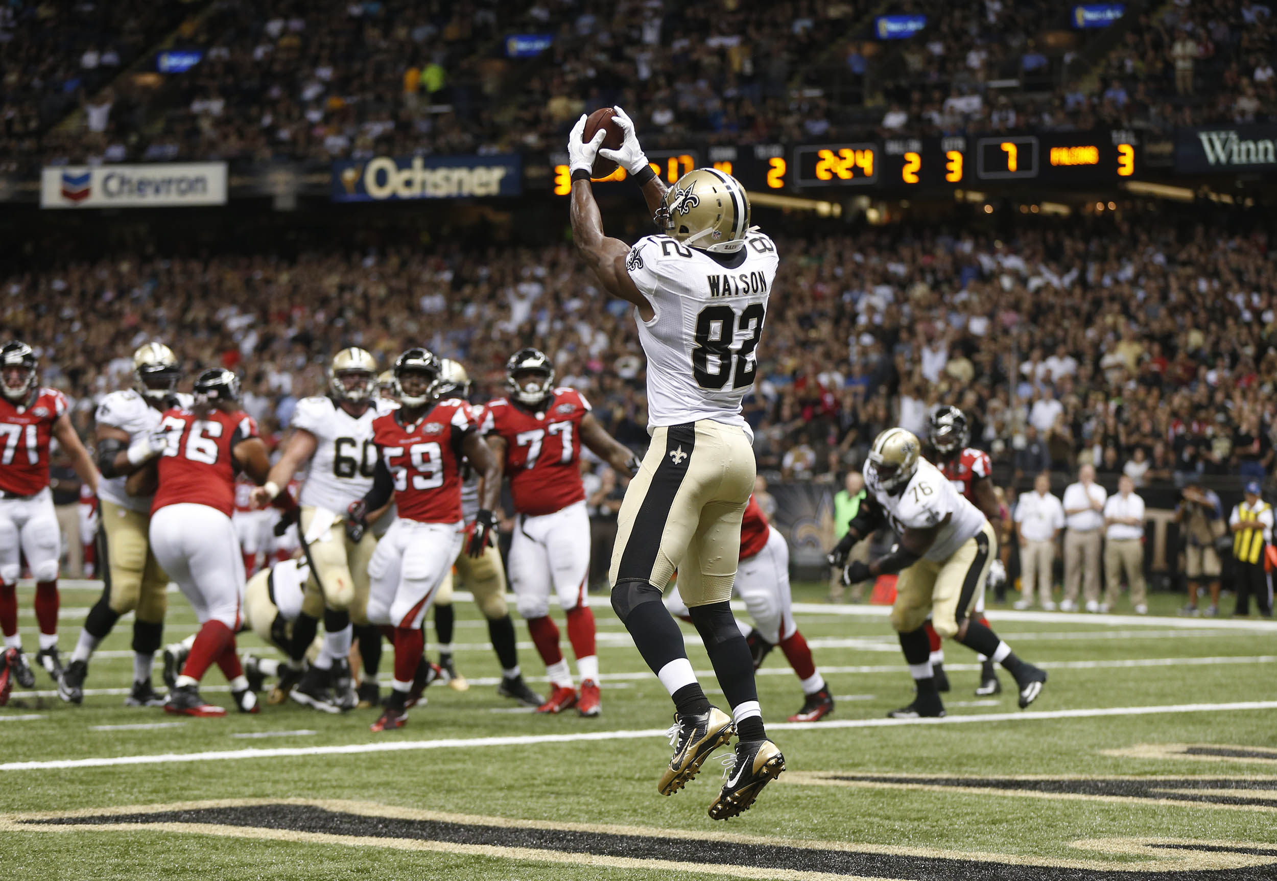 Falcons close season with loss to Saints