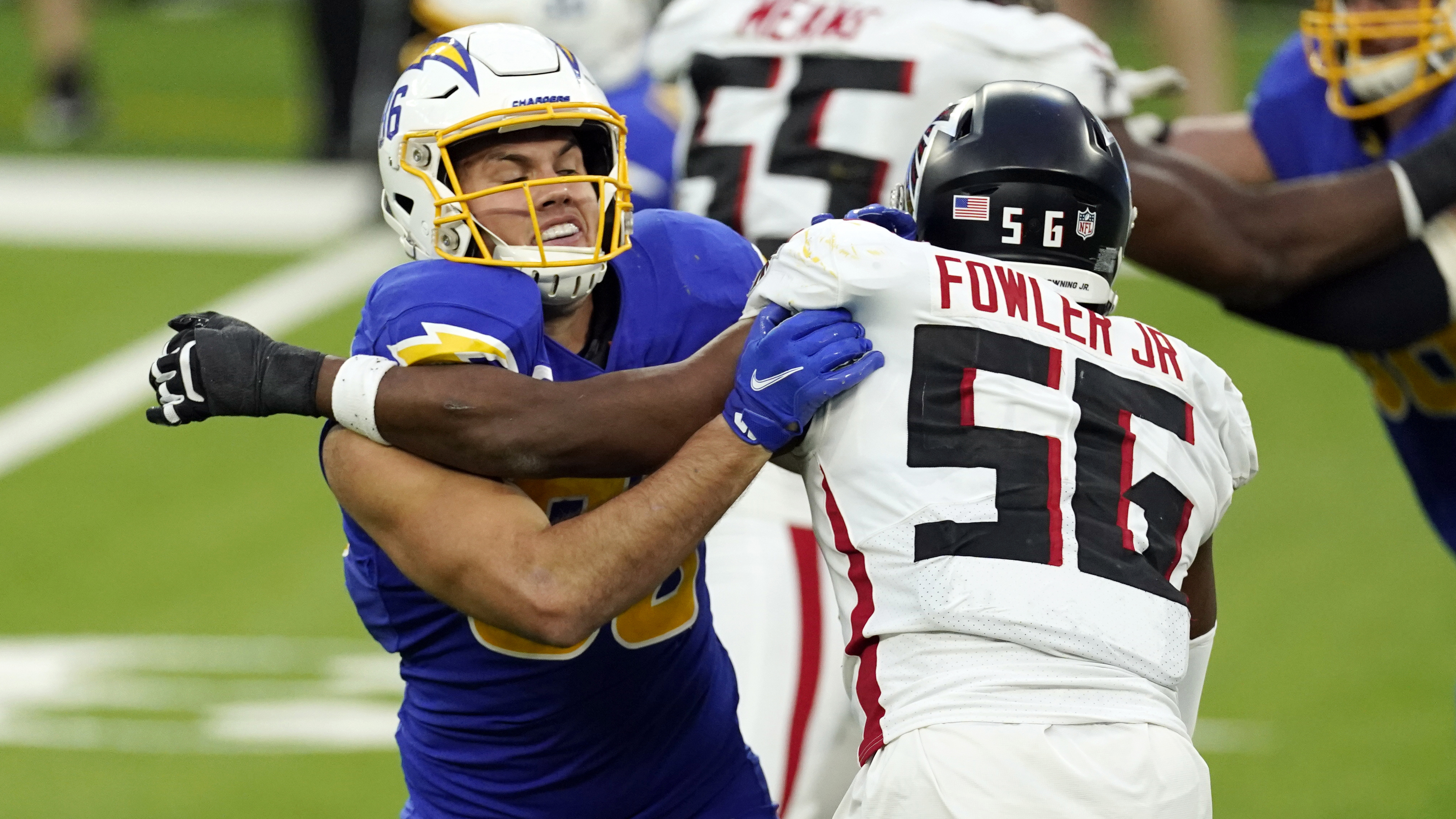 Falcons release Fowler following 7 1/2 sacks in 2 seasons