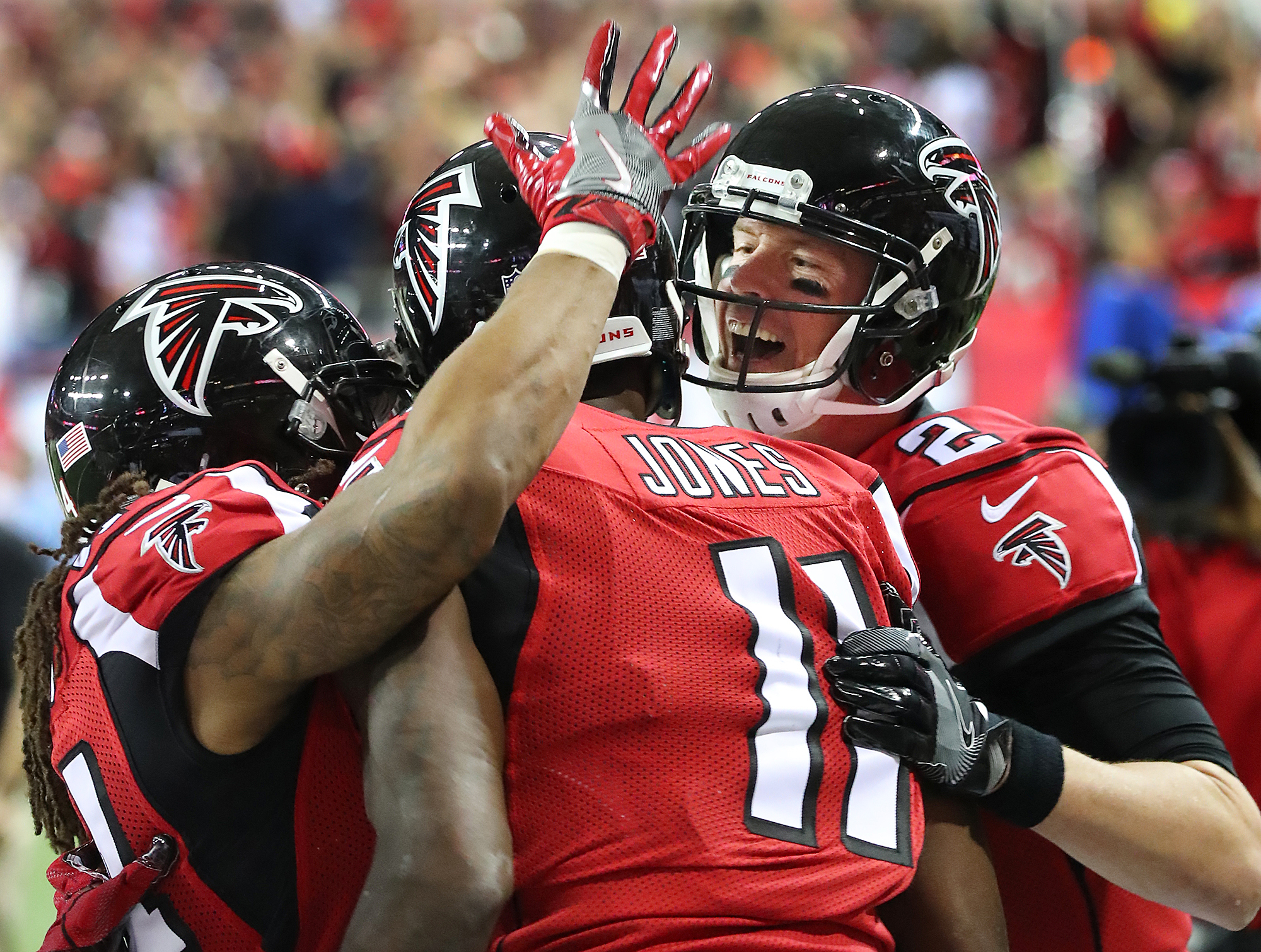 The NFC playoff grid has the Falcons sitting (or perching) pretty