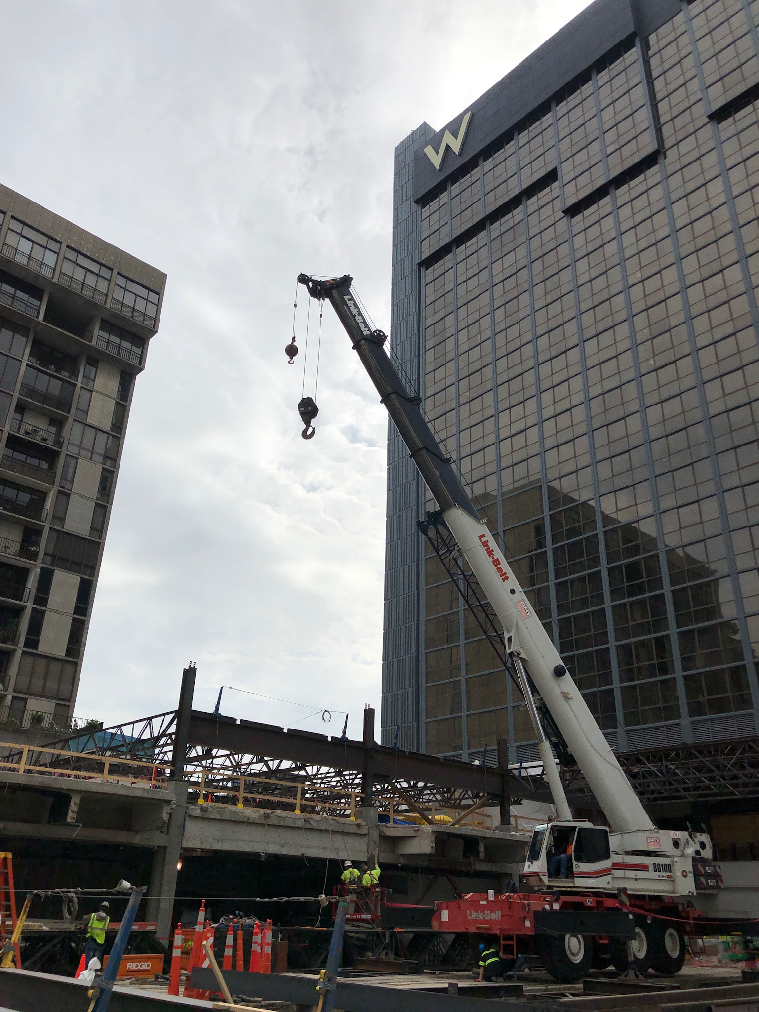 Just ahead of the park’s debut Chick-fil-A will reopen May 2 in its new location above The Grove. Starbucks will open its new location inside Building 100 later in May. Building 400’s lobby will also open May 3. (Courtesy of The Wilbert Group)