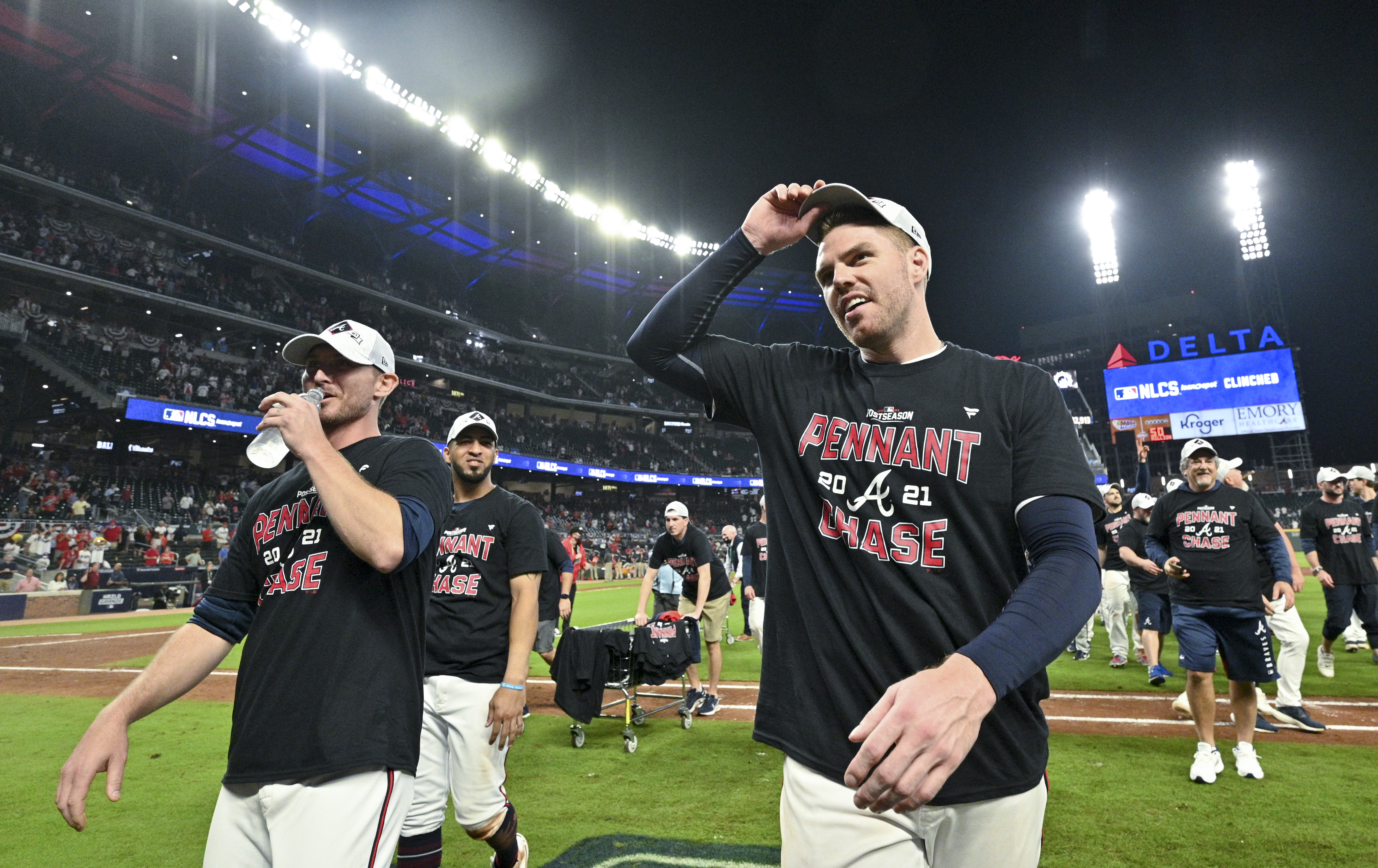 Congrats, Braves!, The Atlanta Braves are the 2021 NLCS™ champs! And we're  here to help you celebrate the big win with officially licensed championship  gear online now