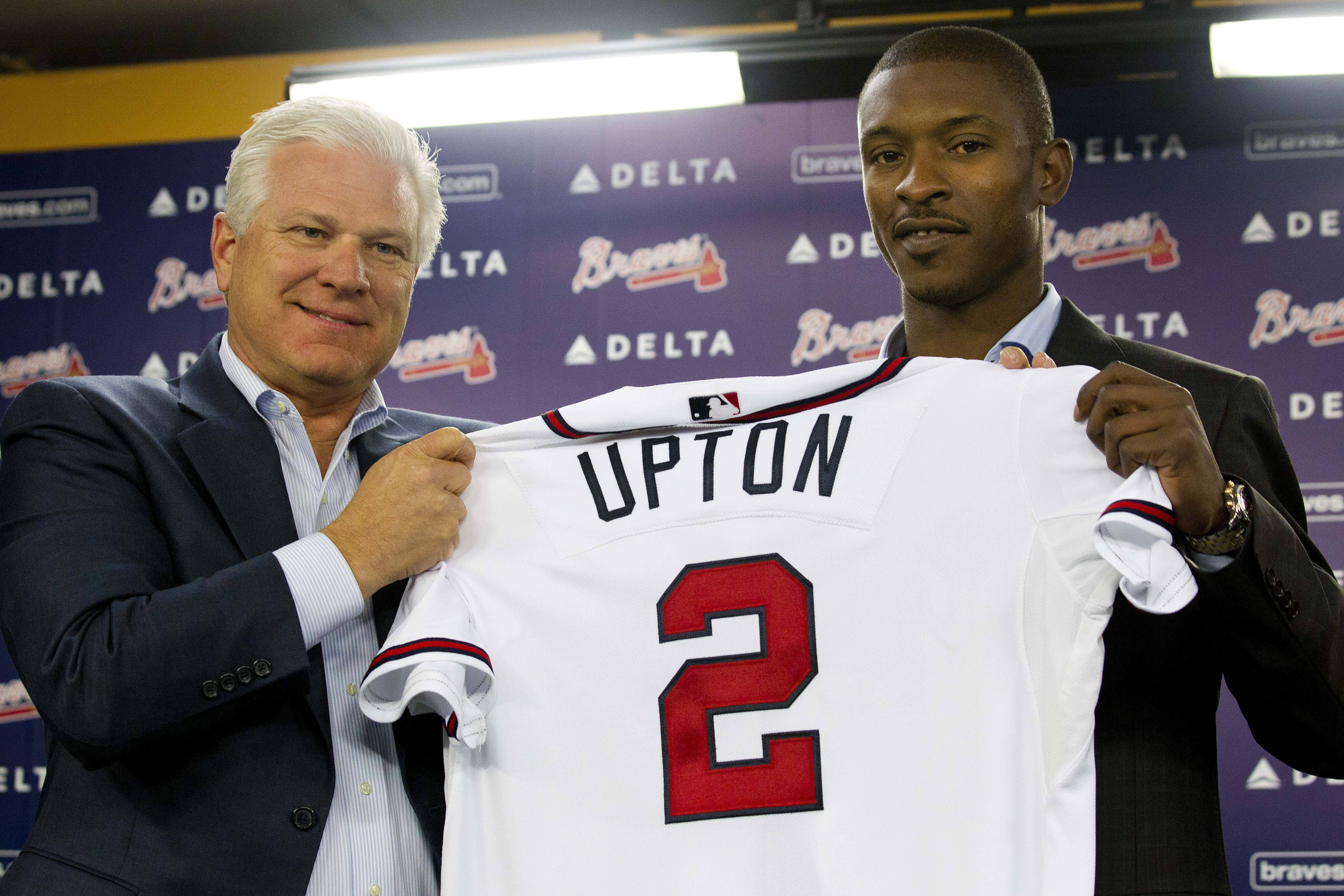 Upton braves jersey sale