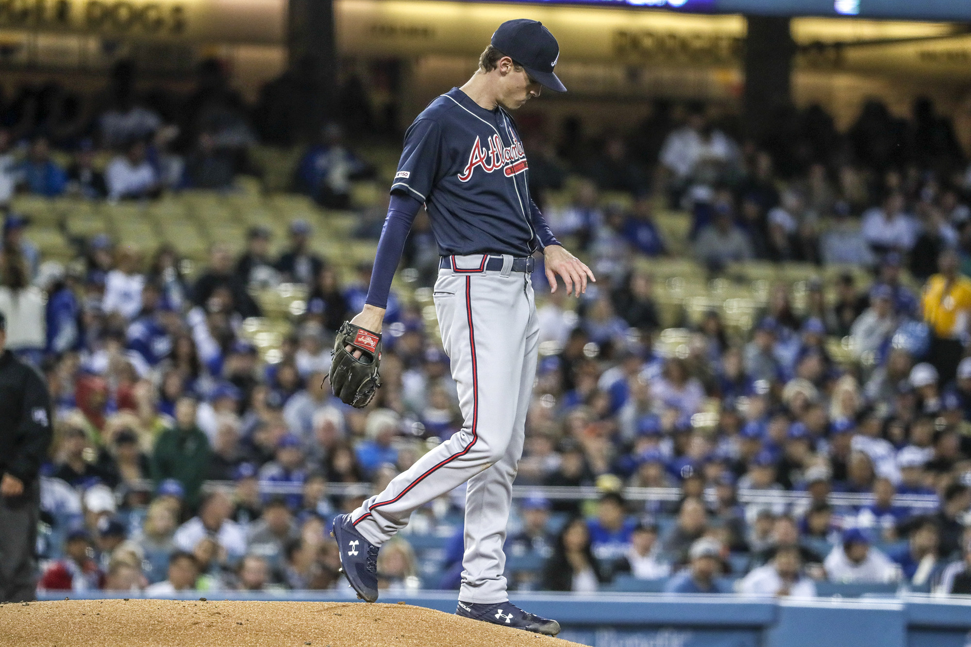 Atlanta pitcher Max Fried leaves with left hamstring issue - WFXG