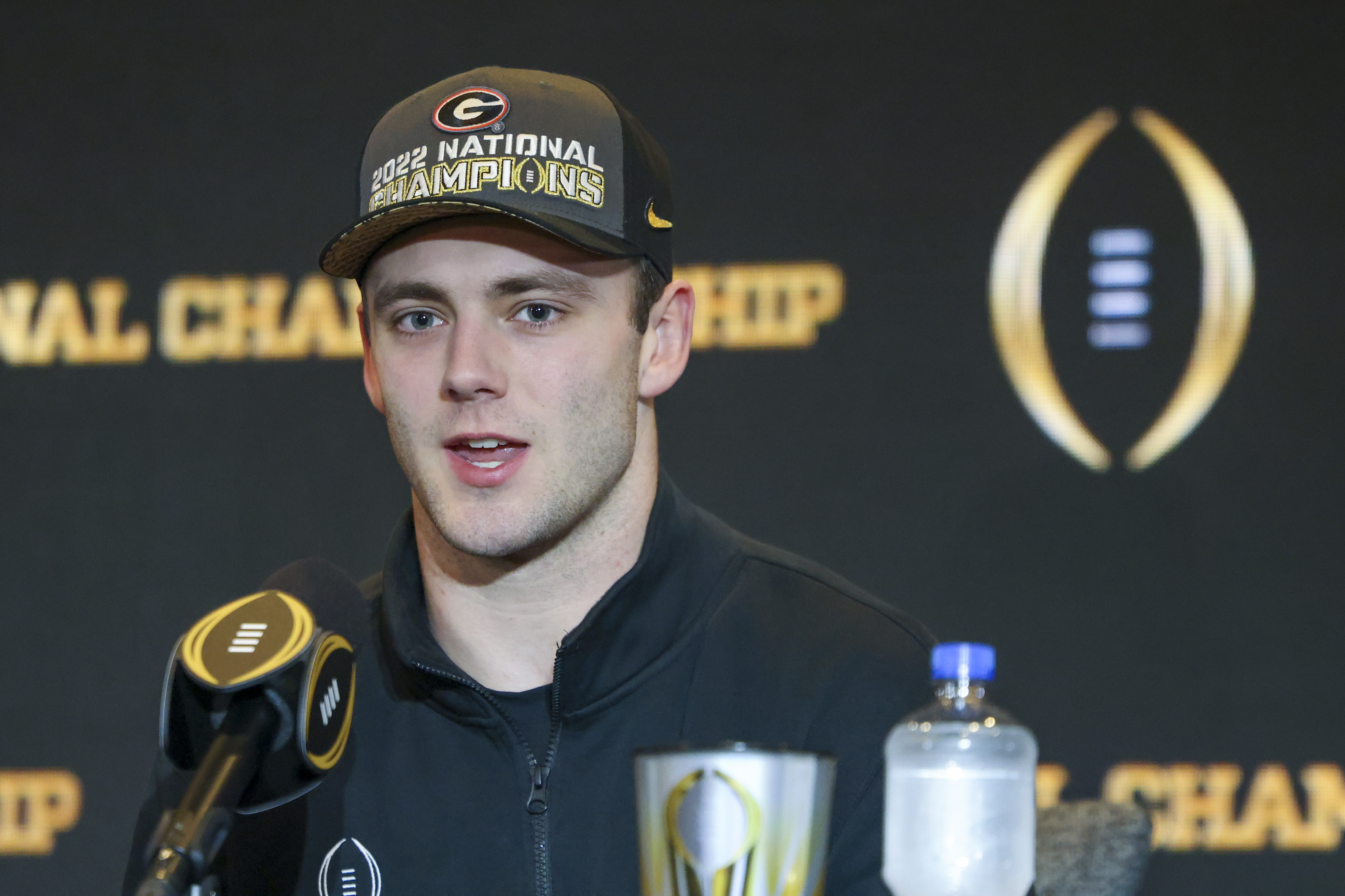 UGA tight end Brock Bowers from SEC Media Days 