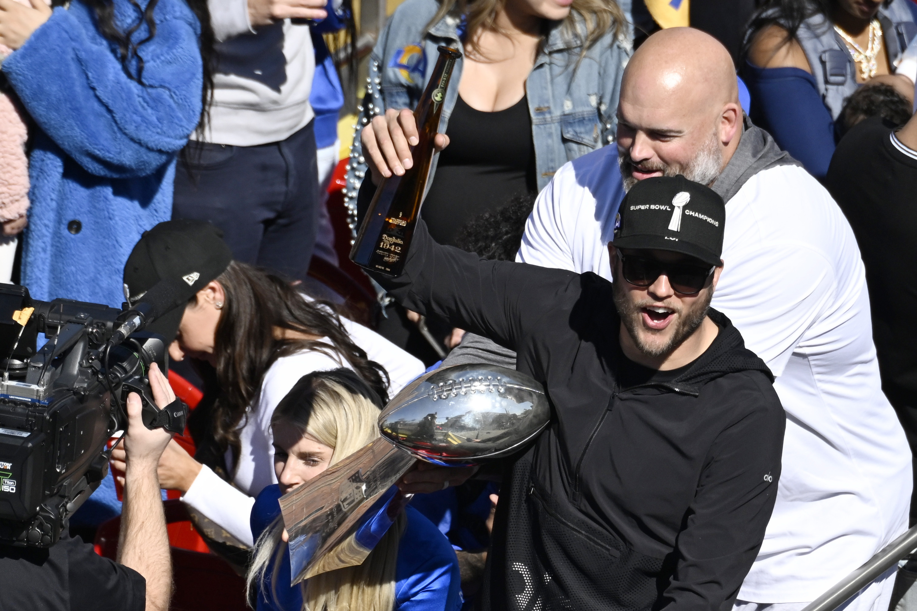 Tom Brady had sound advice for Matt Stafford at Rams' Super Bowl parade