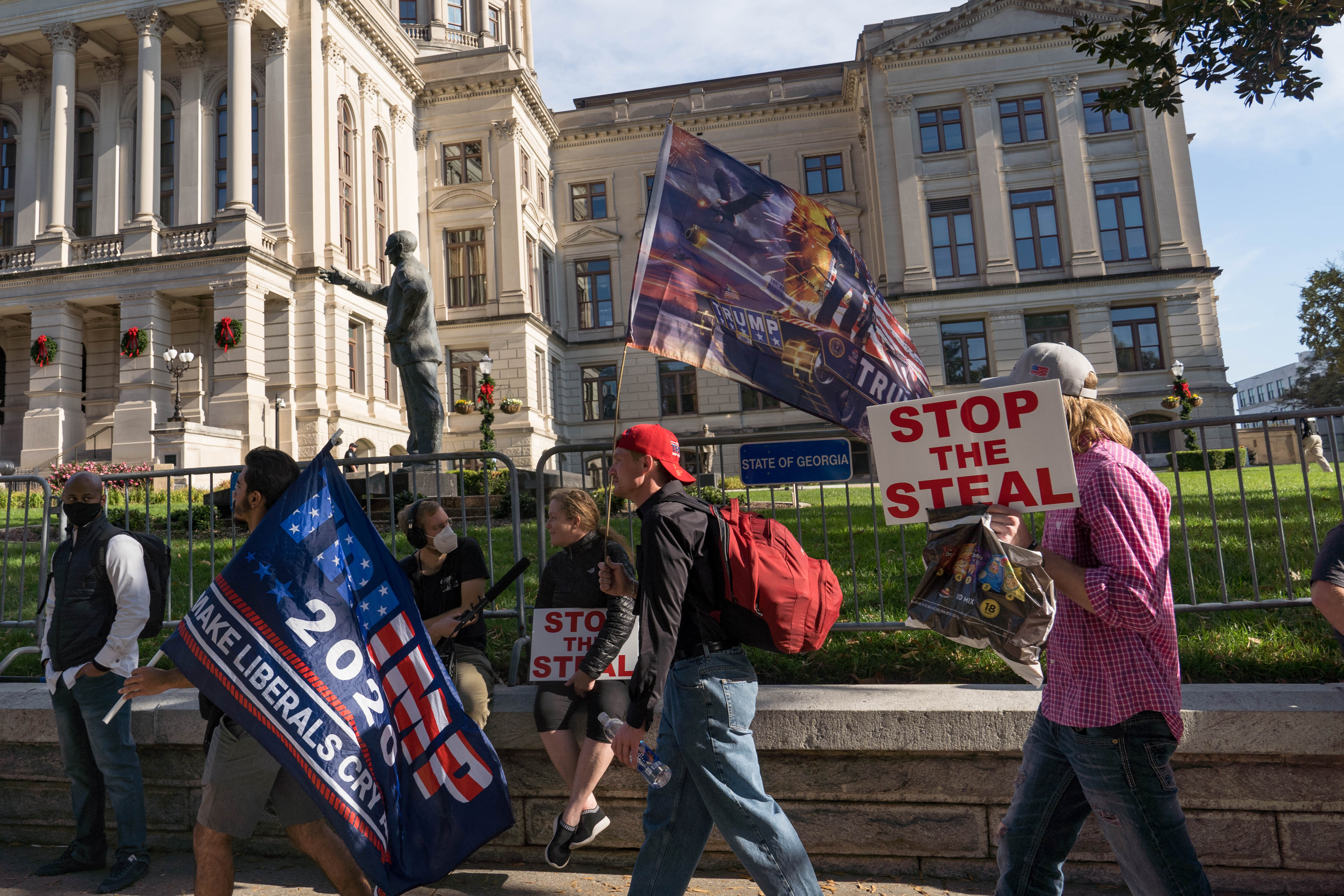 Georgia has witnessed rampant misinformation, lawsuits and fights over election integrity following this year's tight presidential election. (Megan Varner/Getty Images/TNS)