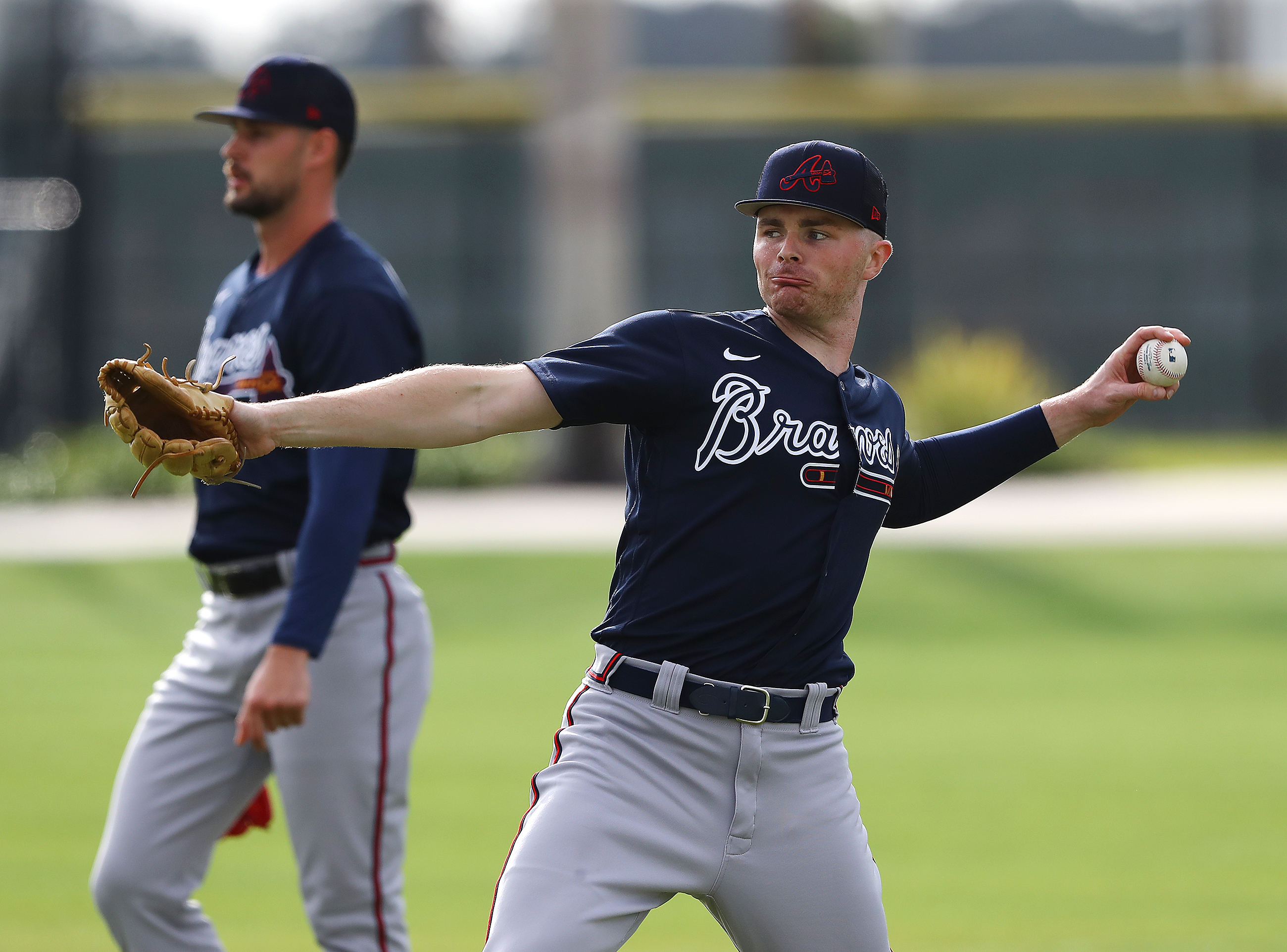 Photos: Braves welcome new first baseman Matt Olson at spring training