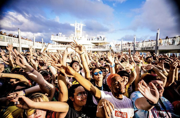Voragos: Destination Lunasea Beach will sail from the Port of Miami on February 16 to Belize and feature multiple hard rock and comedy acts onboard and at a private beach on Harvest Caye.
Courtesy of Sixthman