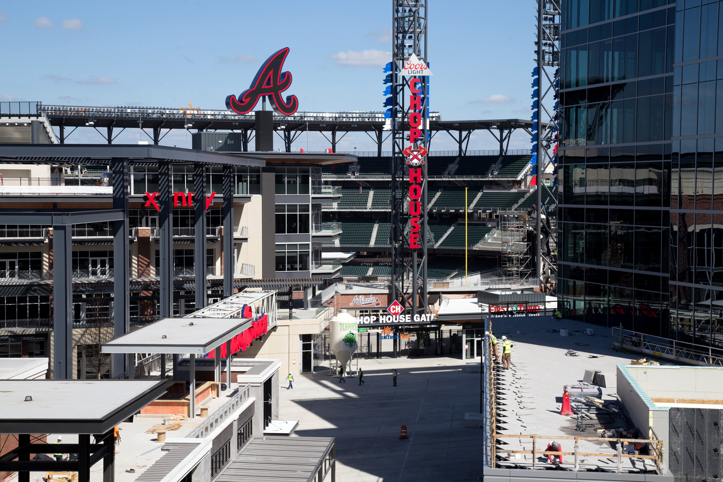 WATCH: Atlanta Braves Fans Light Up Truist Park With Torch