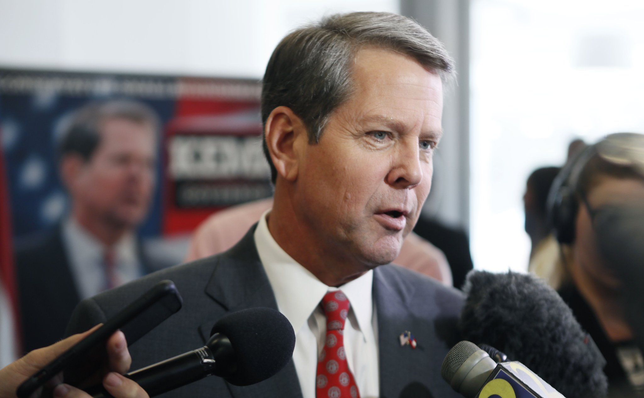 Secretary of State Brian Kemp launched an investigation into the voter drive by foundations created by Stacy Abrams, and a year ago the Board of Electins recommended criminal charges against 17 of the 800 some people who worked as canvasssers for the drive. But the state attorney general’s office has taken no action against the 17 canvassers. BOB ANDRES /BANDRES@AJC.COM