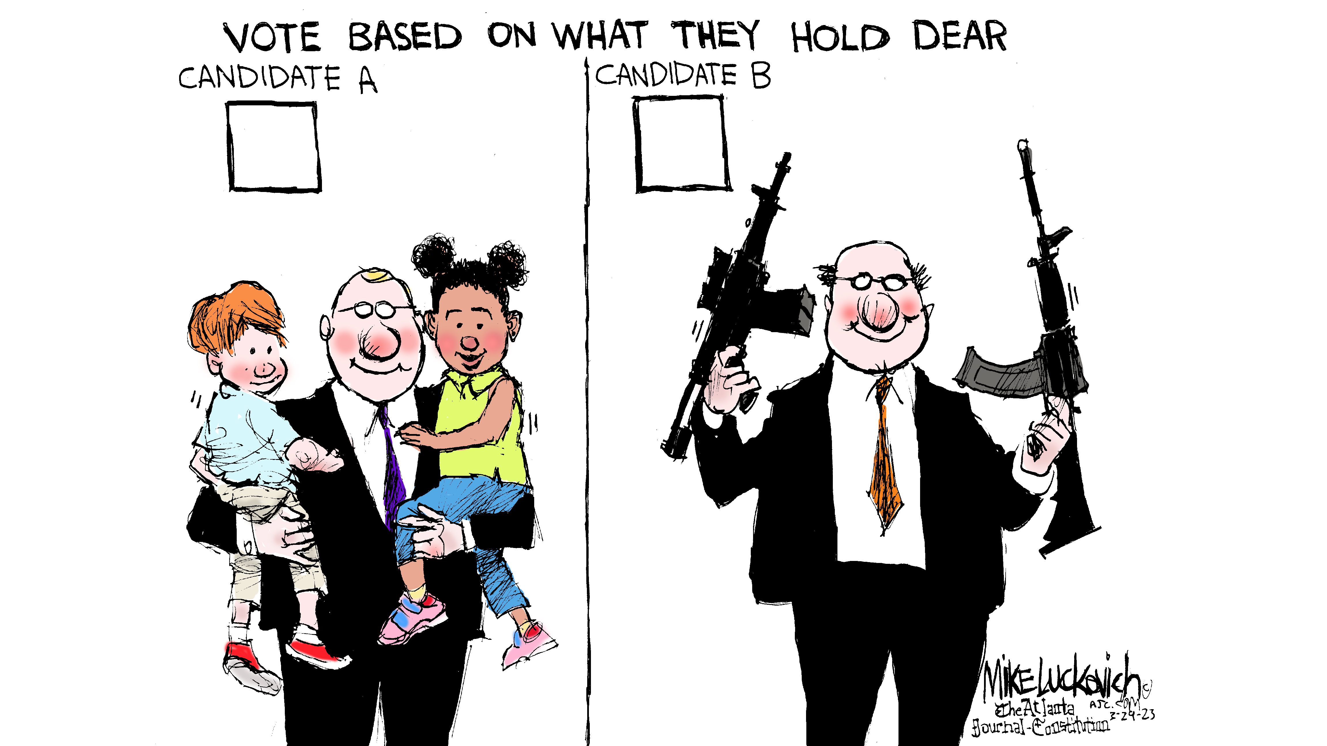 Political Cartoon Of The Day: Mike Luckovich, Atlanta Journal-Constitution  - News & Guts Media