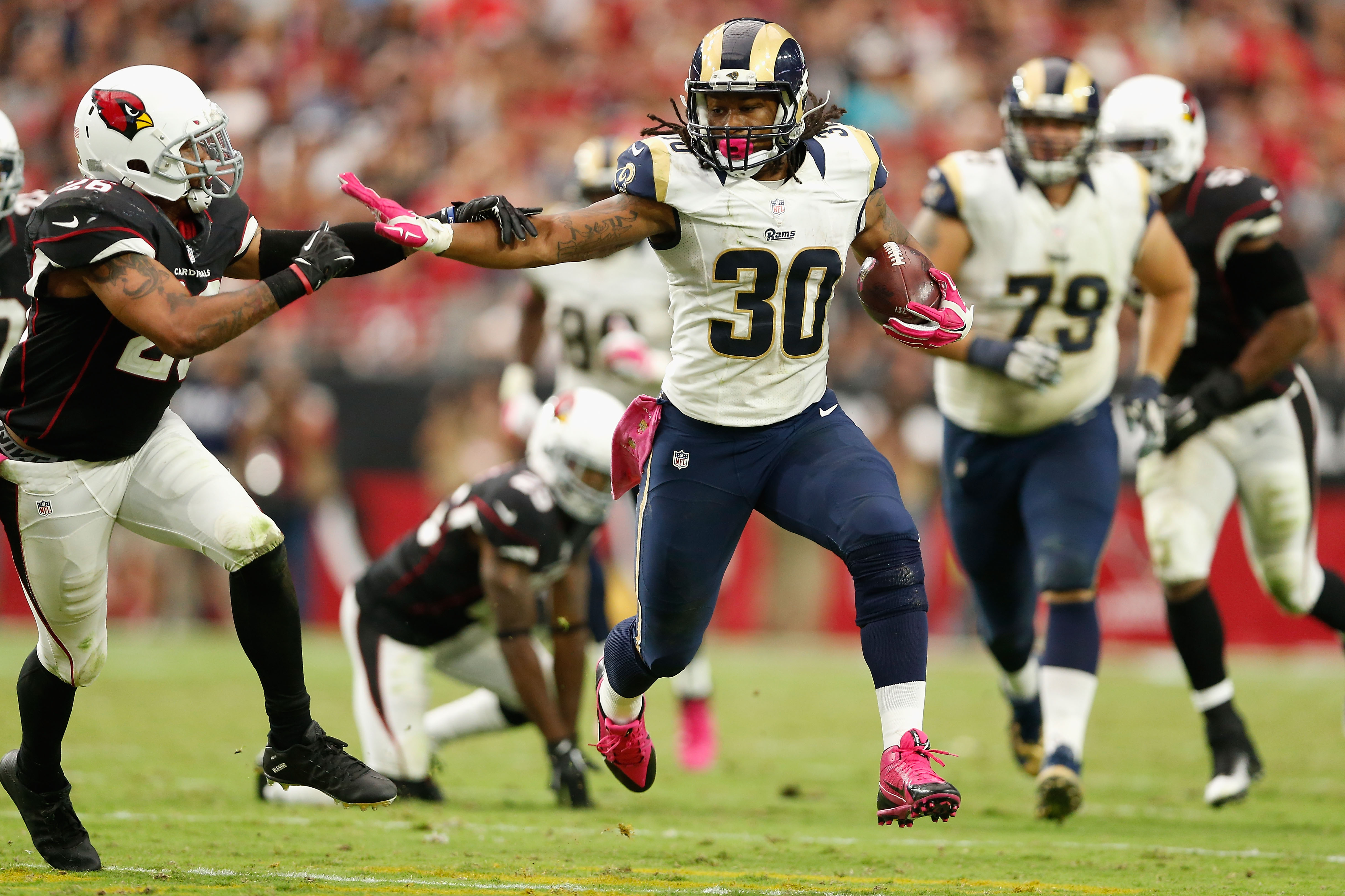 TODD GURLEY CUSTOM ST LOUIS RAMS DRAFT DAY JERSEY